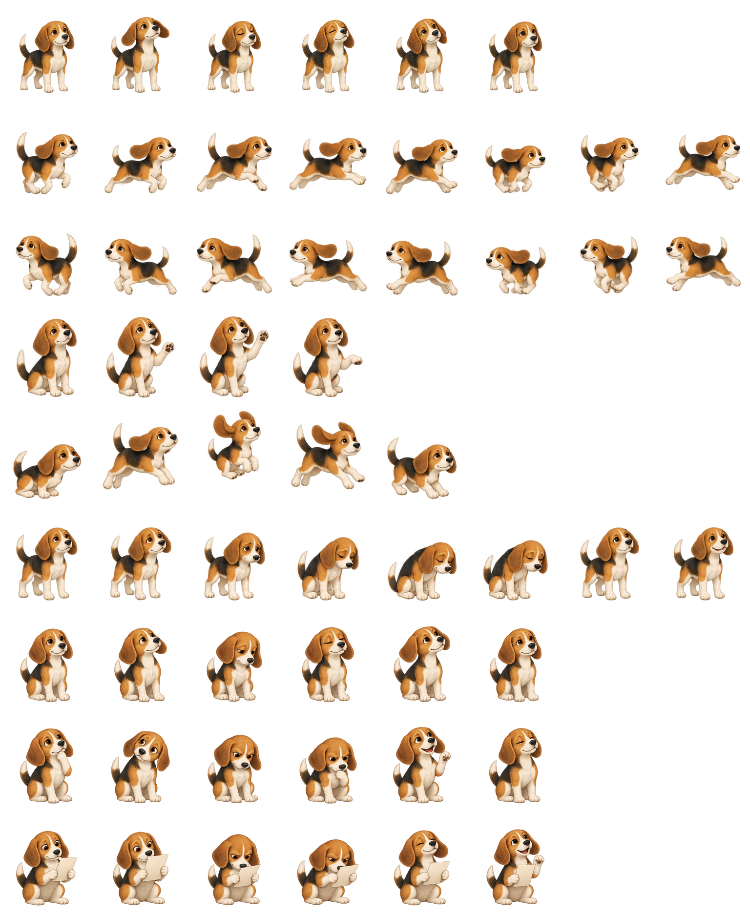 Beagle Scout Codex pet original spritesheet