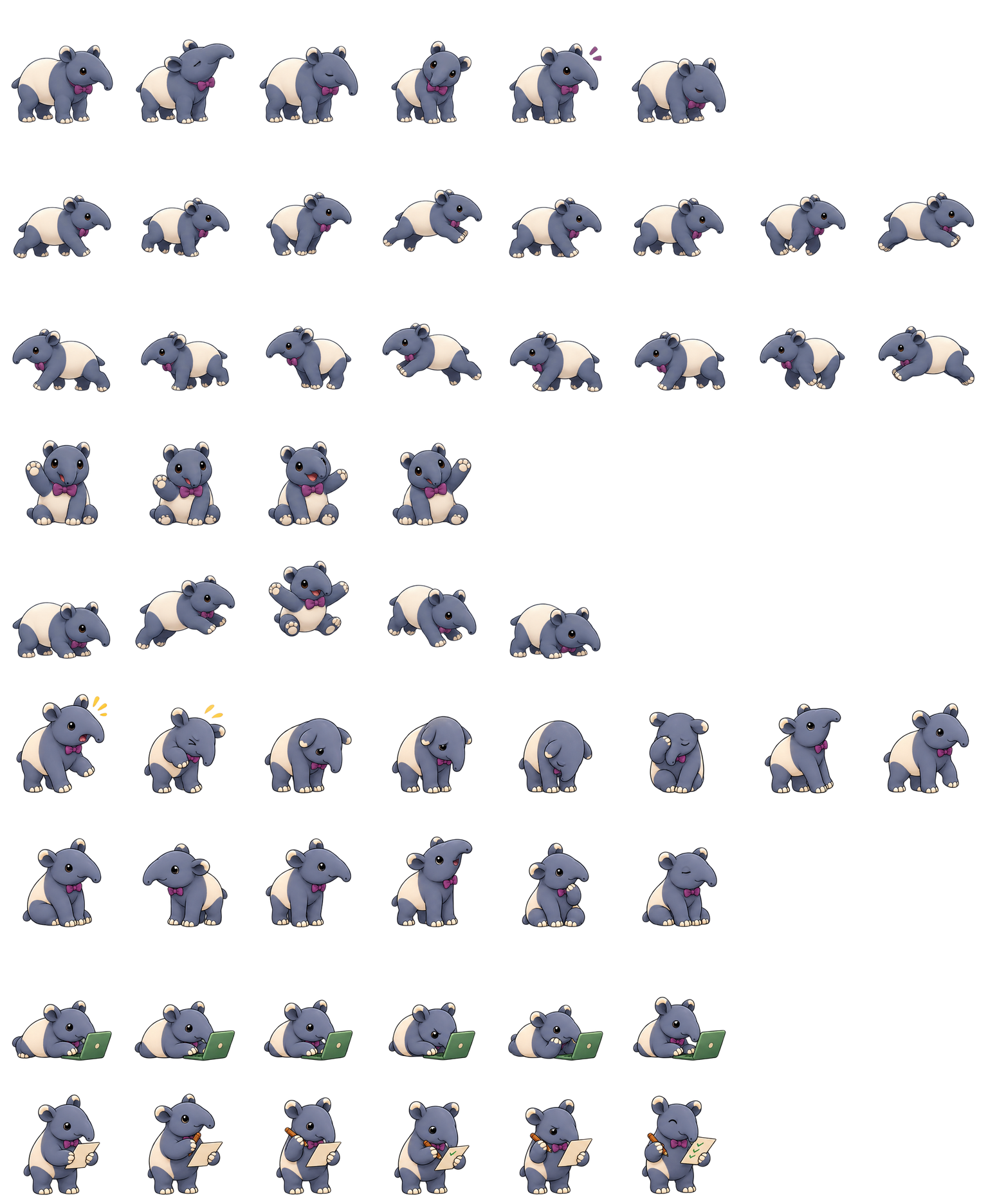Blueberry Tapir Codex pet original spritesheet