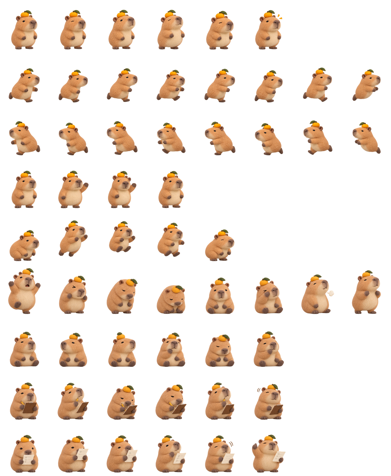 Capybara Onsen Codex pet original spritesheet