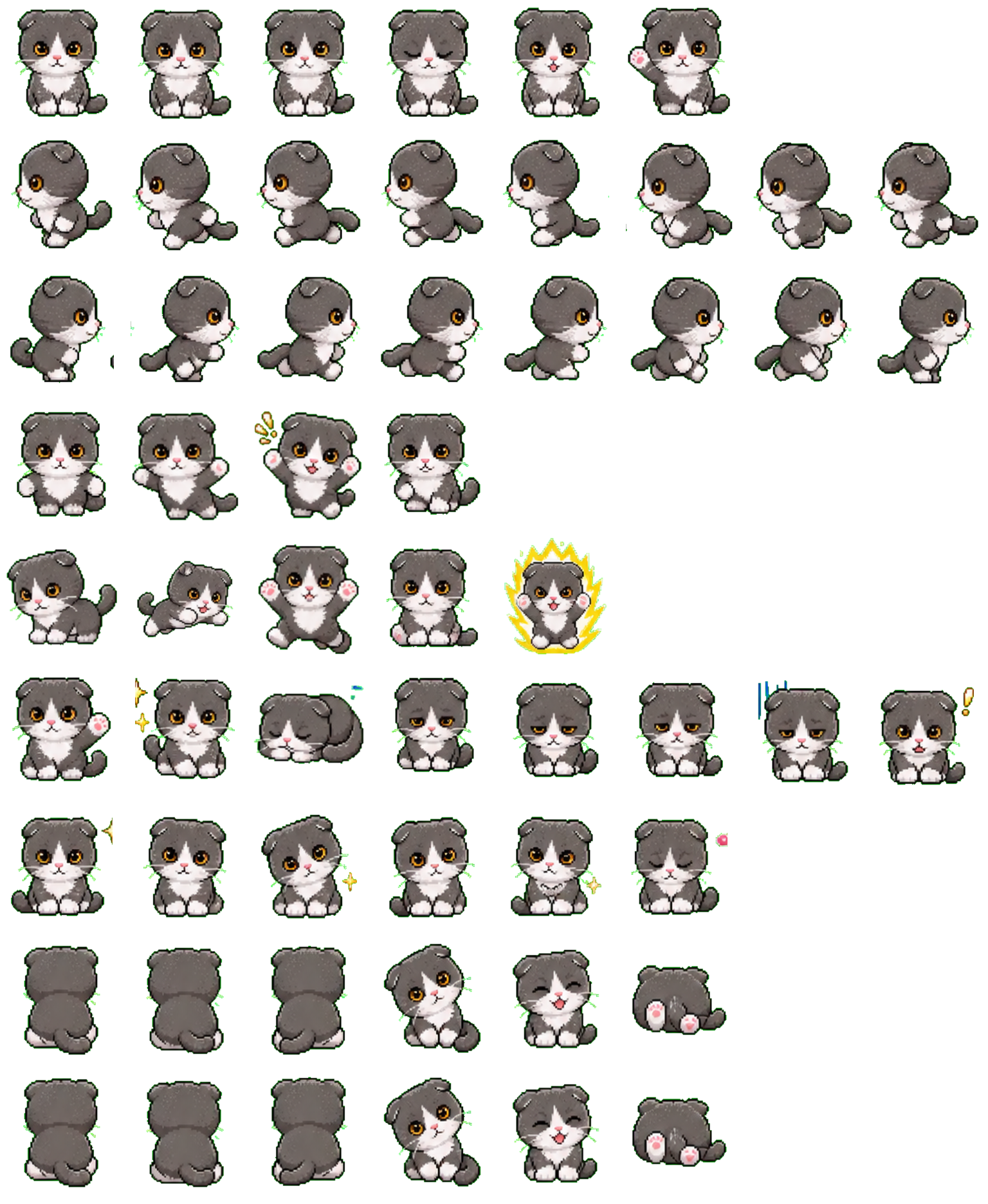 折耳猫 Cat Codex pet original spritesheet