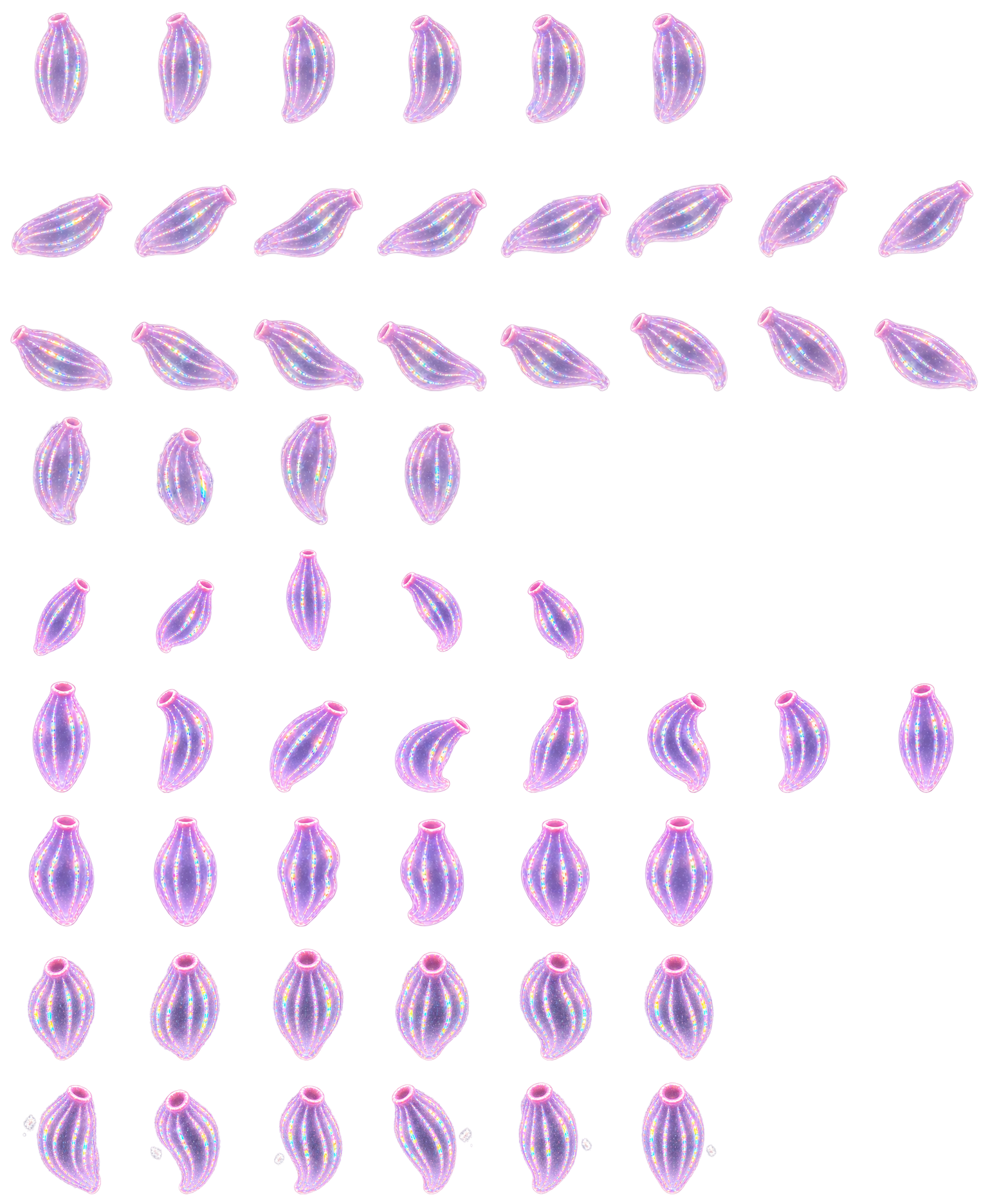 深海栉水母·彩梳 Abyssal Comb Jelly Prism Codex pet original spritesheet