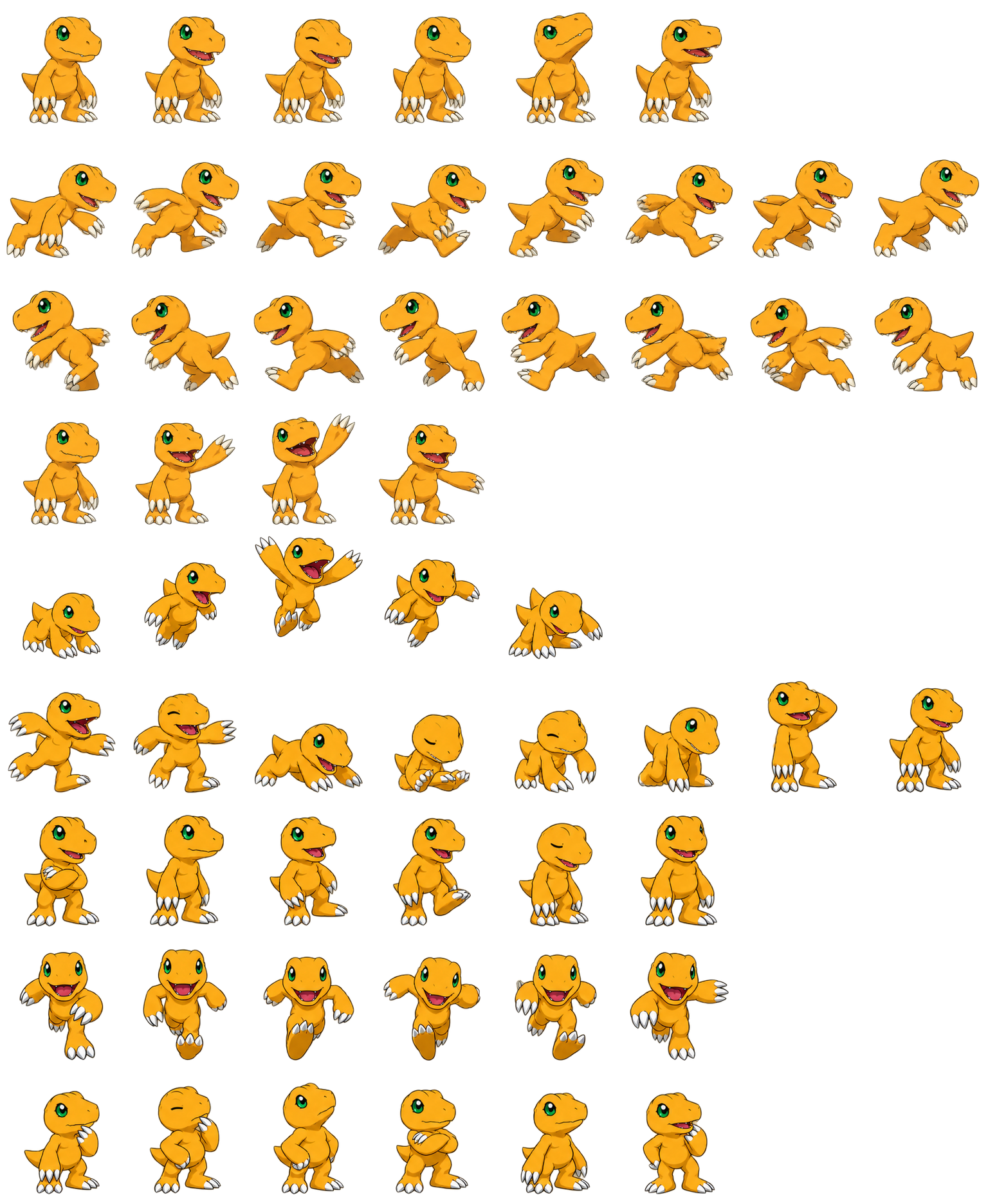 亚古兽 Agumon Codex pet original spritesheet