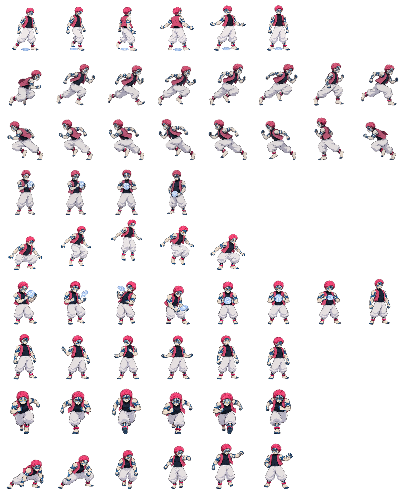 猗窝座 Akaza Codex pet original spritesheet