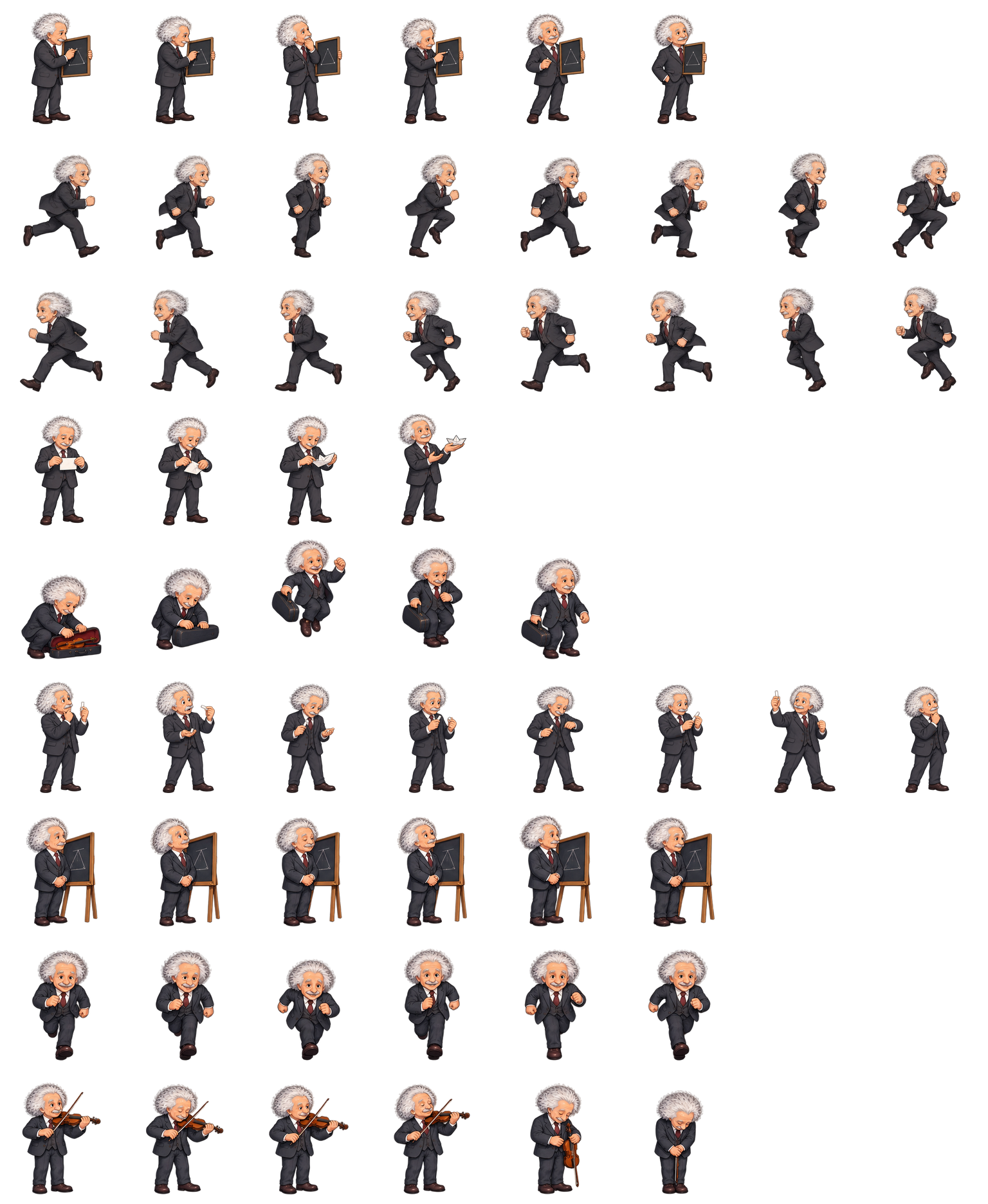 阿尔伯特·爱因斯坦 Albert Einstein Codex pet original spritesheet