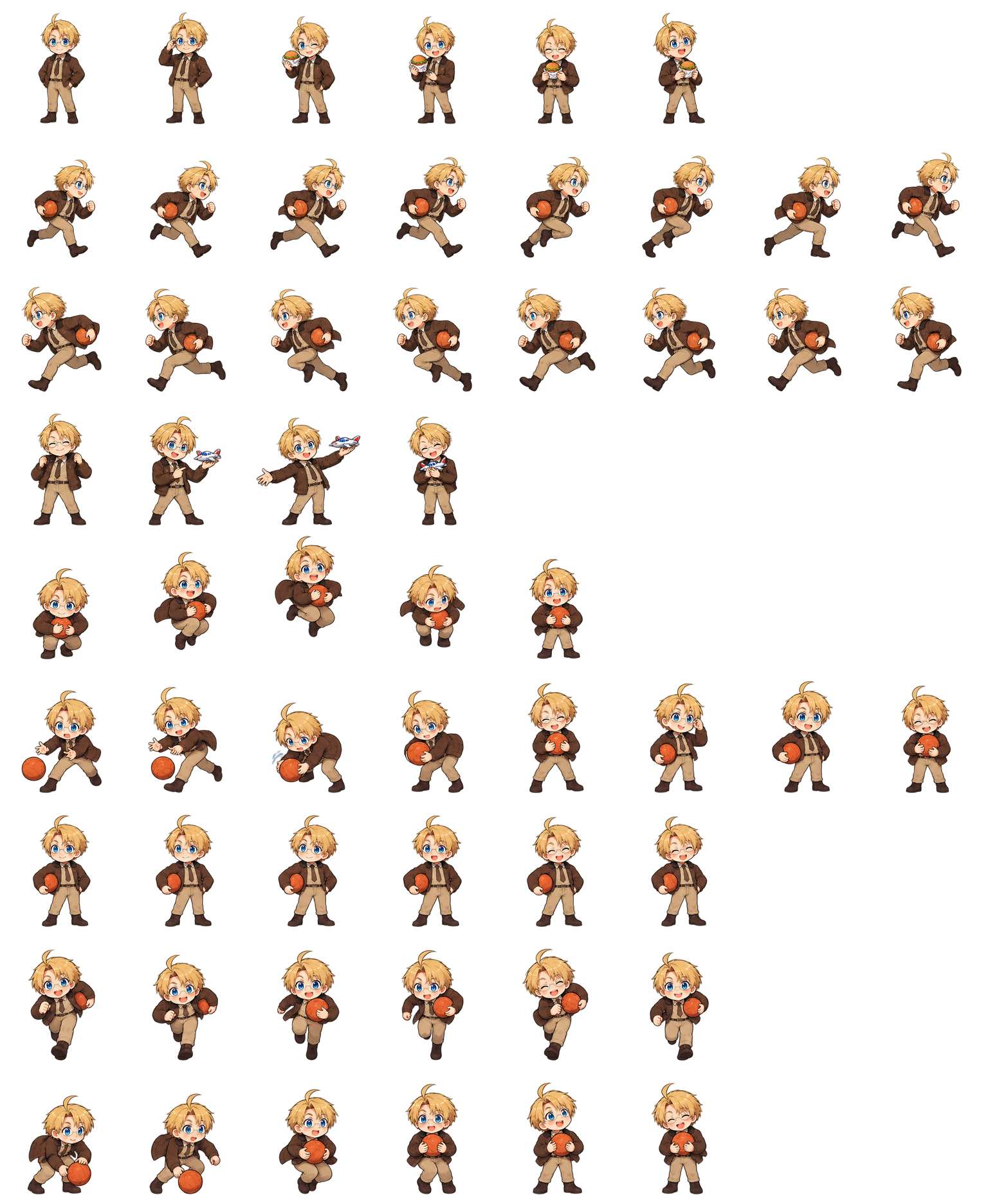 美国（阿尔弗雷德·F·琼斯） America (Alfred F. Jones) Codex pet original spritesheet