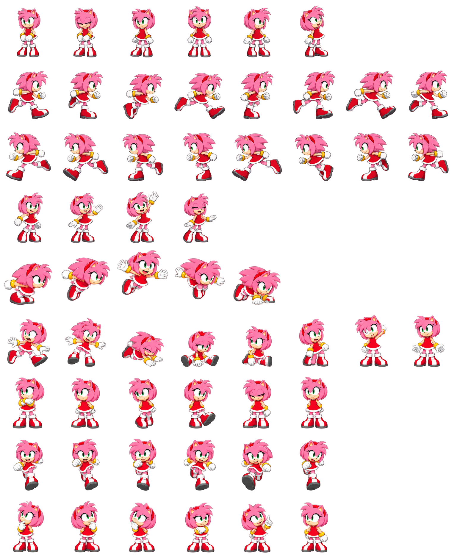 Amy Rose — Cozy Fan Art Codex pet original spritesheet