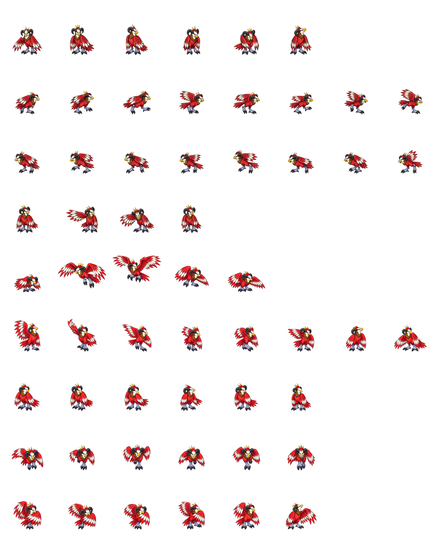 天鹰兽 Aquilamon Codex pet original spritesheet