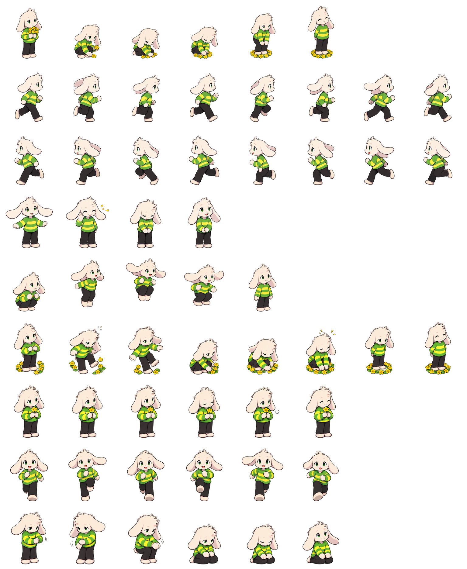 艾斯利尔·逐梦 Asriel Dreemurr Codex pet original spritesheet