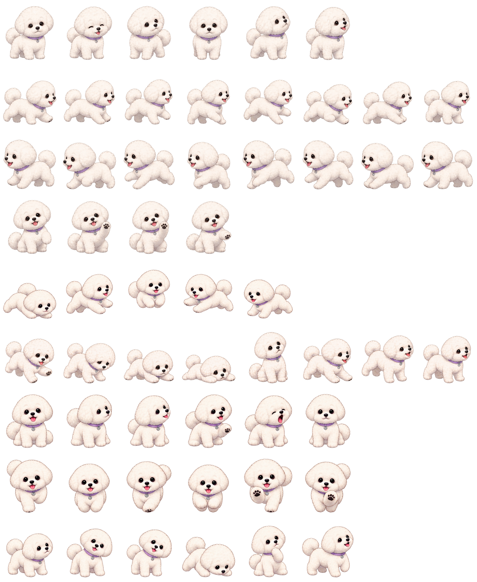 比熊棉花 Bichon Cotton Codex pet original spritesheet
