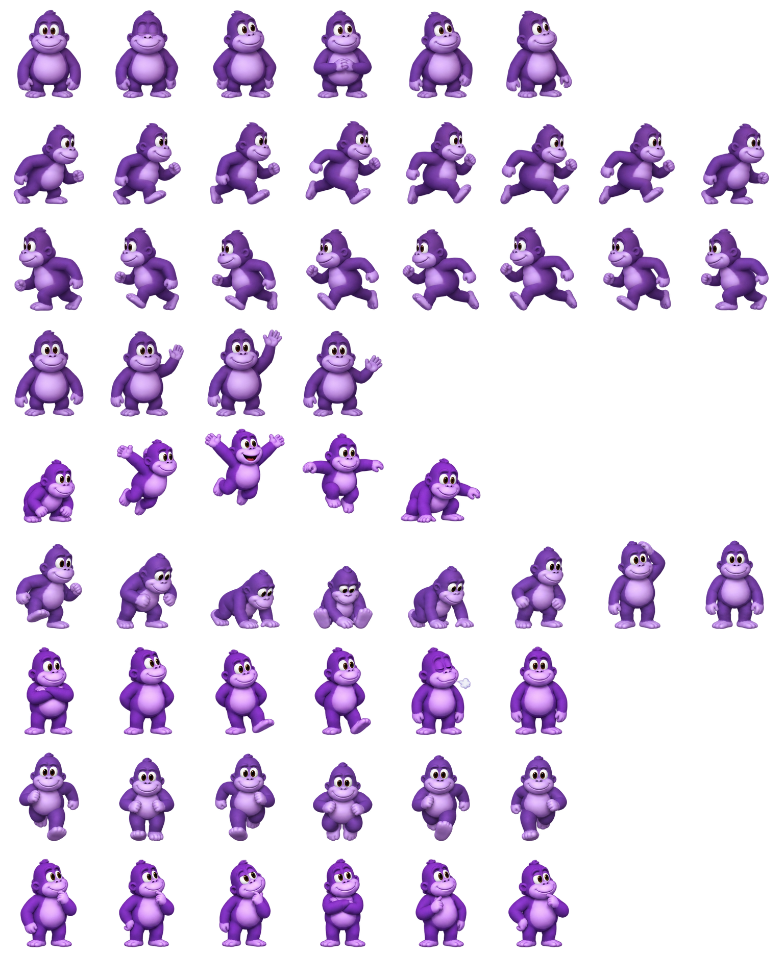 邦兹紫猩猩 BonziBuddy Codex pet original spritesheet