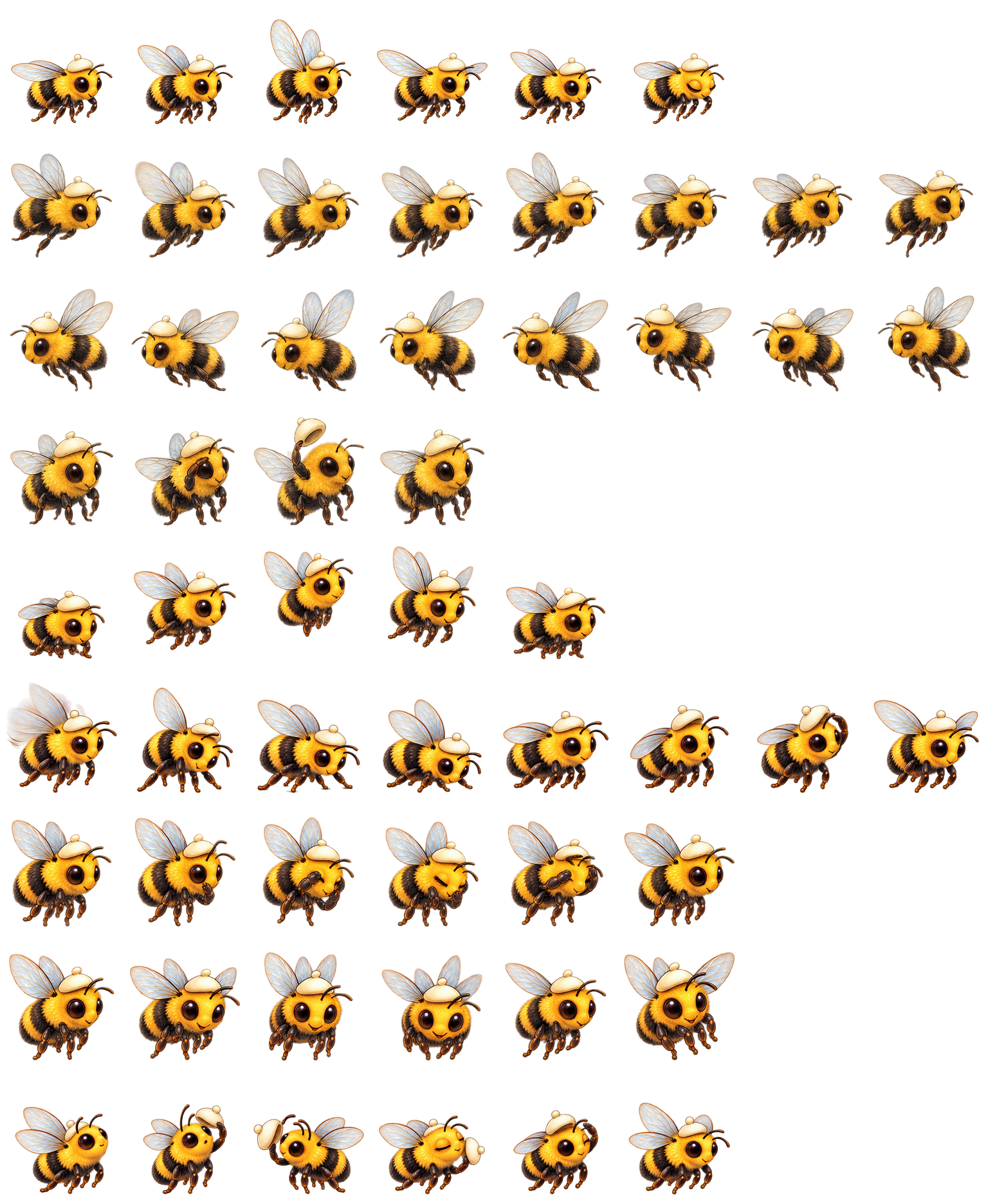 熊蜂蜜帽 Bumblebee Honeycap Codex pet original spritesheet