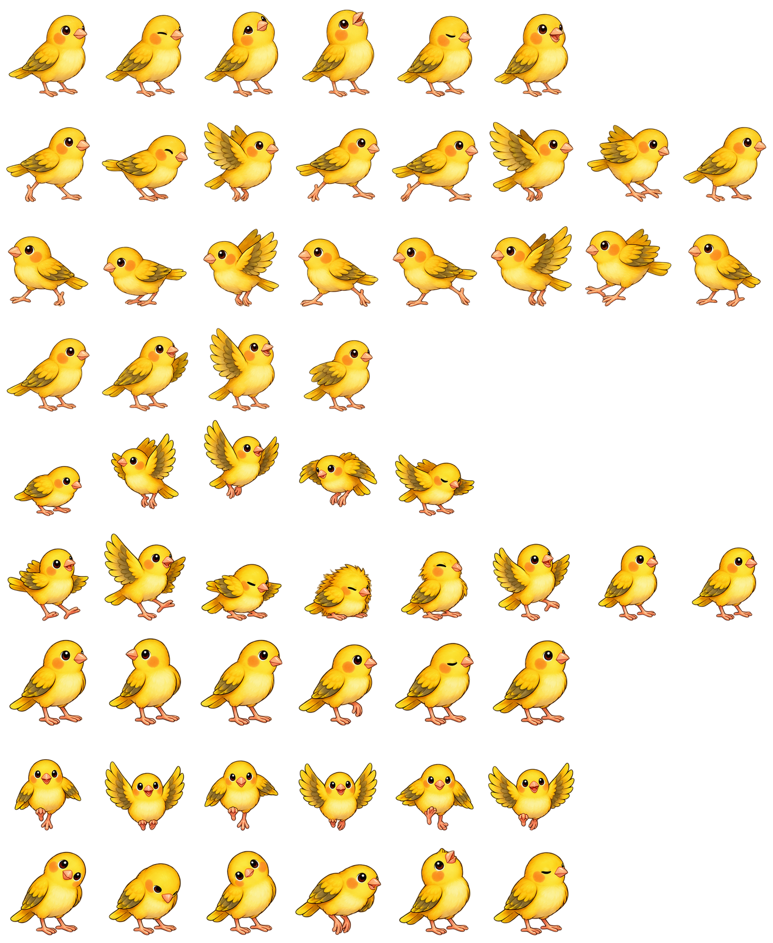 金丝雀葵籽 Canary Sunseed Codex pet original spritesheet