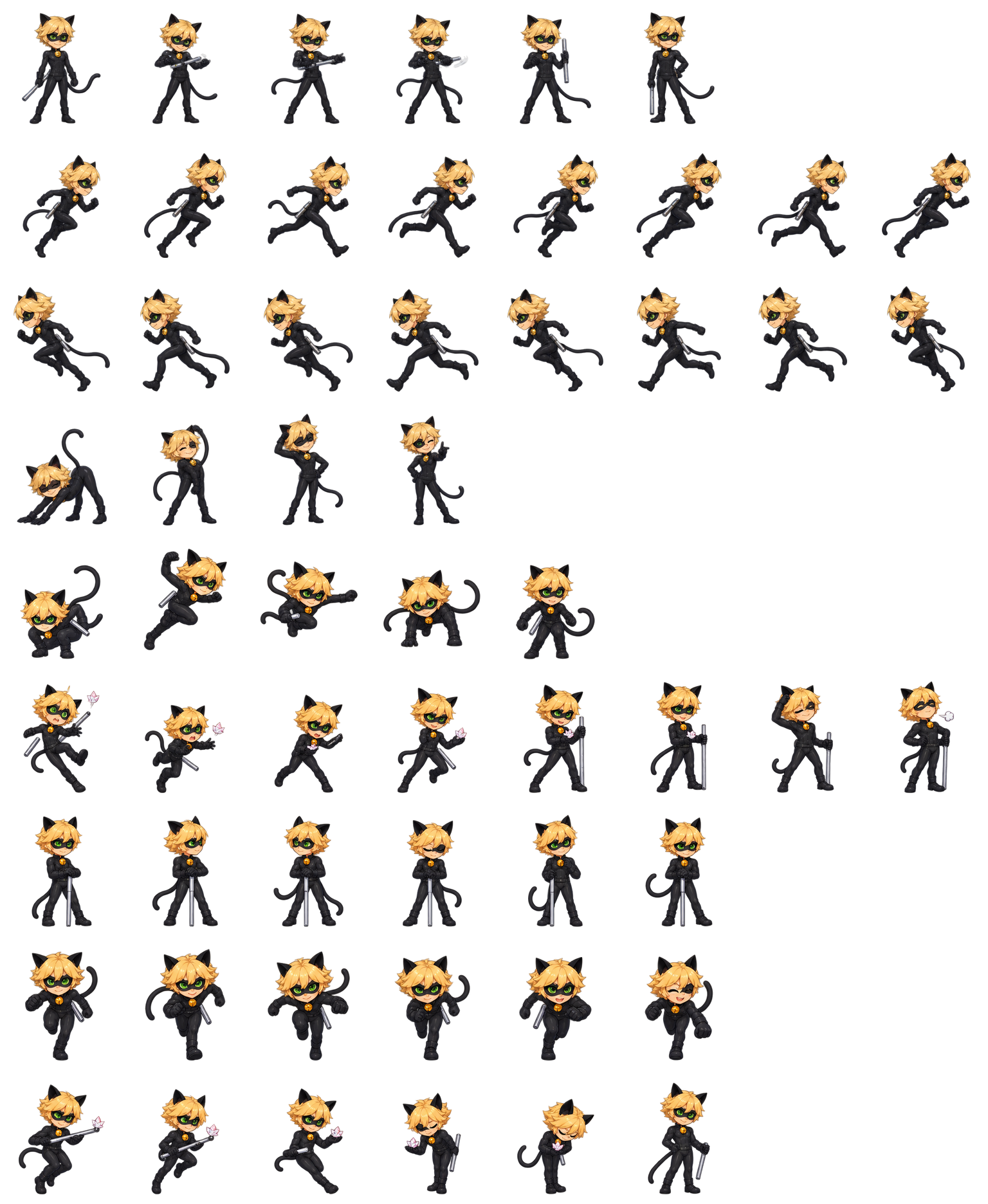 黑猫诺尔 Cat Noir Codex pet original spritesheet
