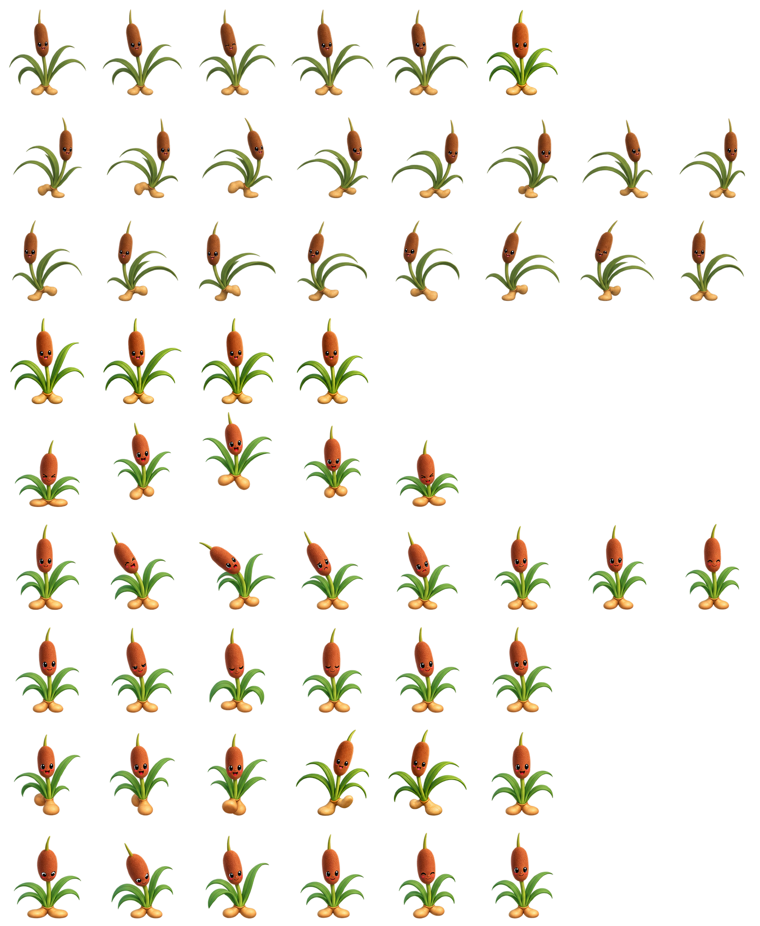香蒲绒穗 Cattail Reedruff Codex pet original spritesheet