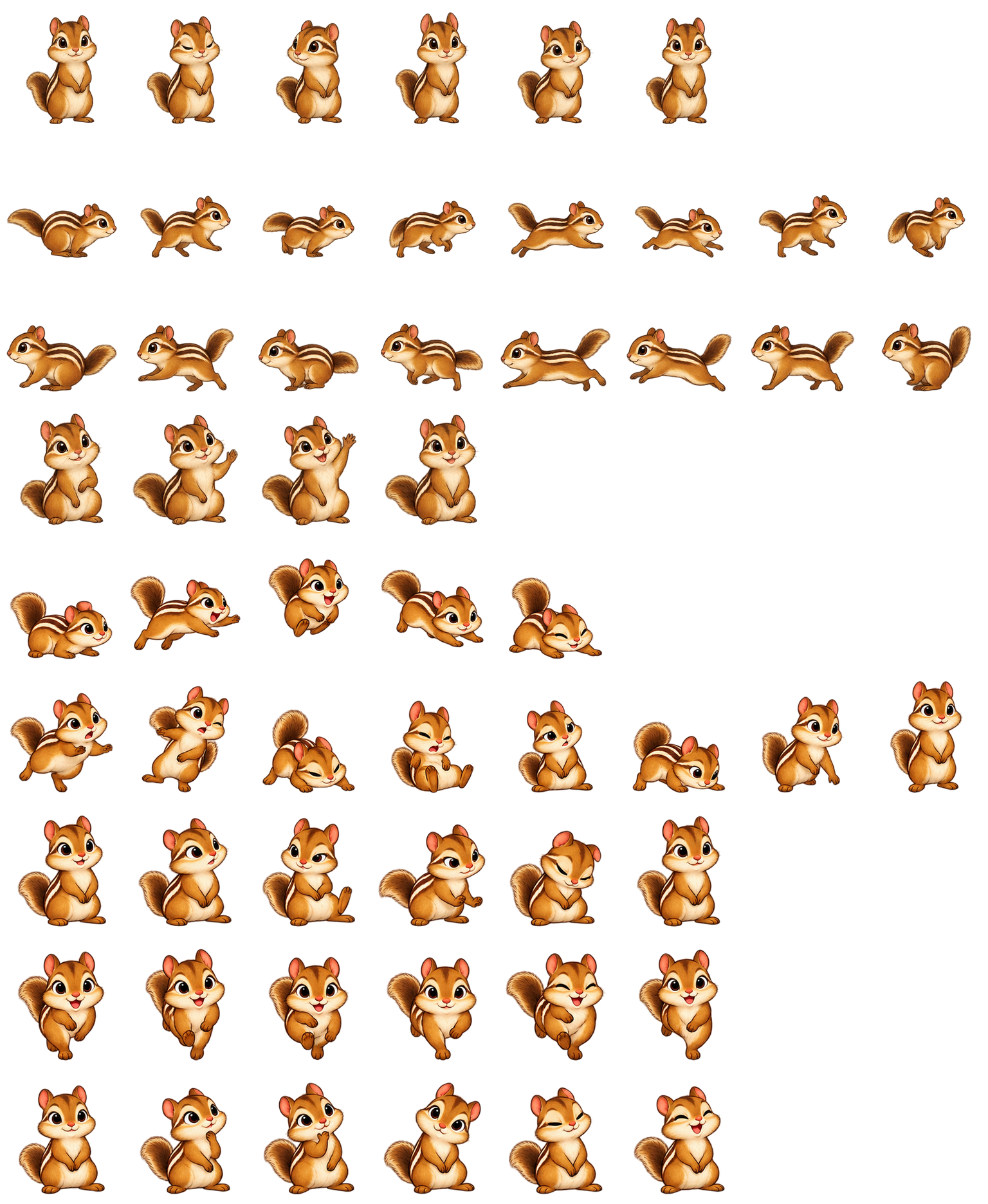 花栗鼠榛子 Chipmunk Hazel Codex pet original spritesheet