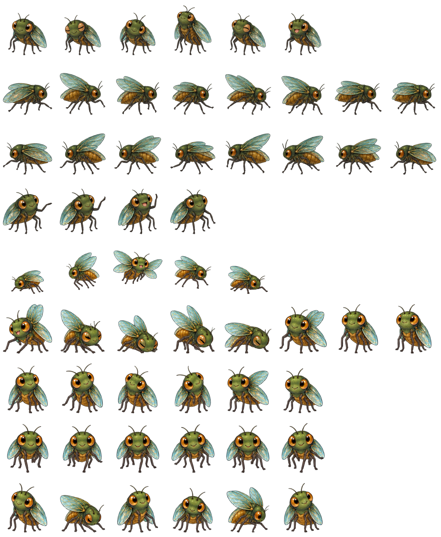 夏日蝉 Cicada Summer Codex pet original spritesheet