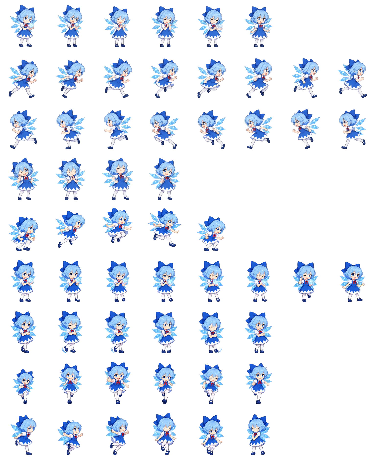 琪露诺 Cirno Codex pet original spritesheet