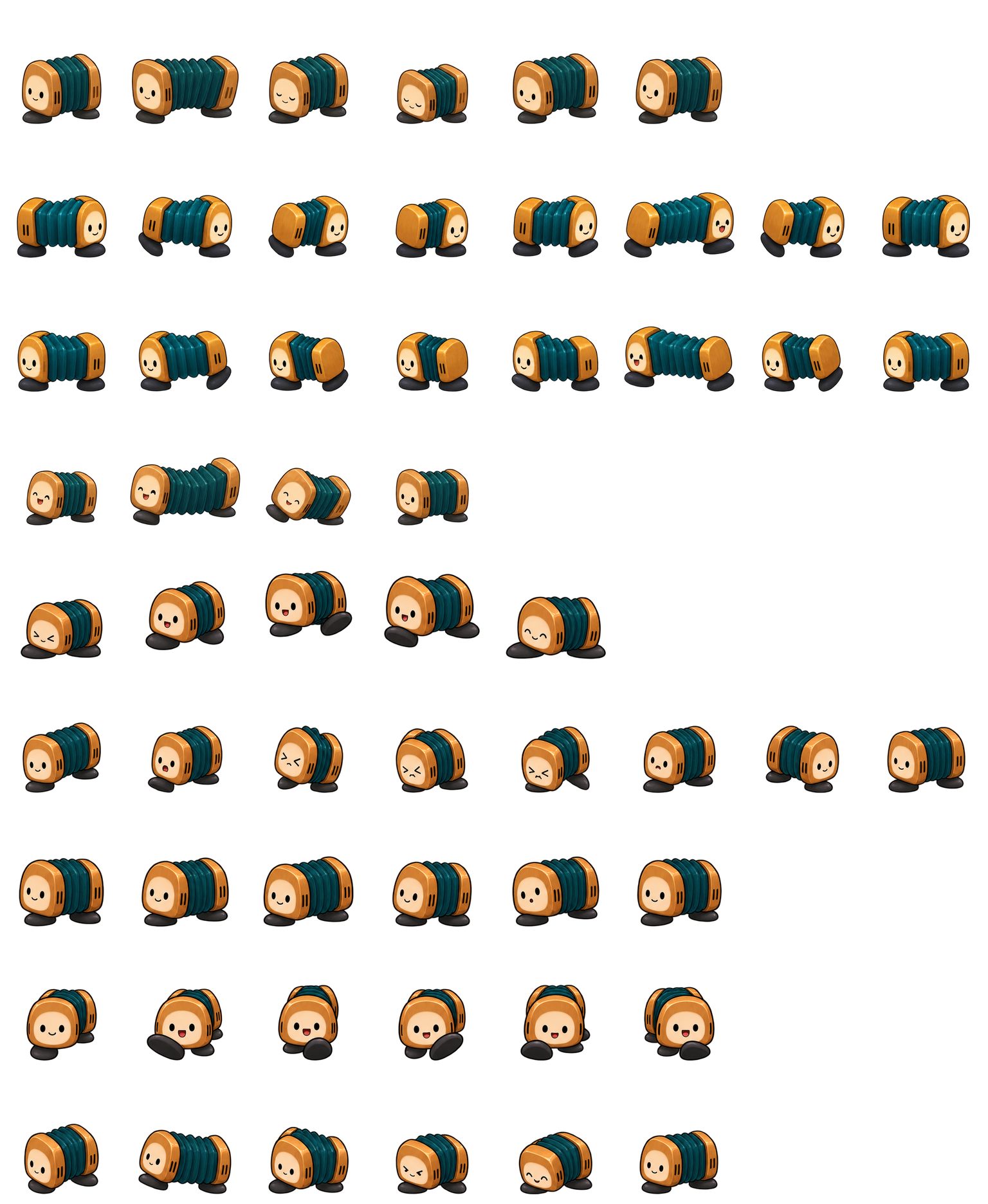 簧箱呼呼 Concertina Huff Codex pet original spritesheet