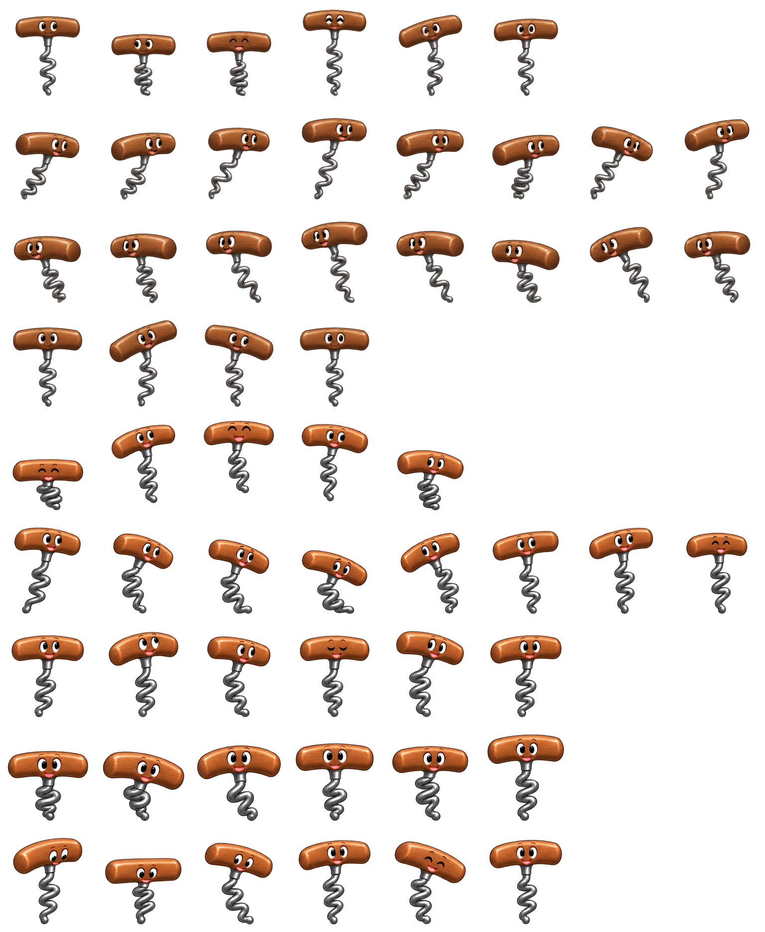 开瓶钻旋旋 Corkscrew Twizzle Codex pet original spritesheet