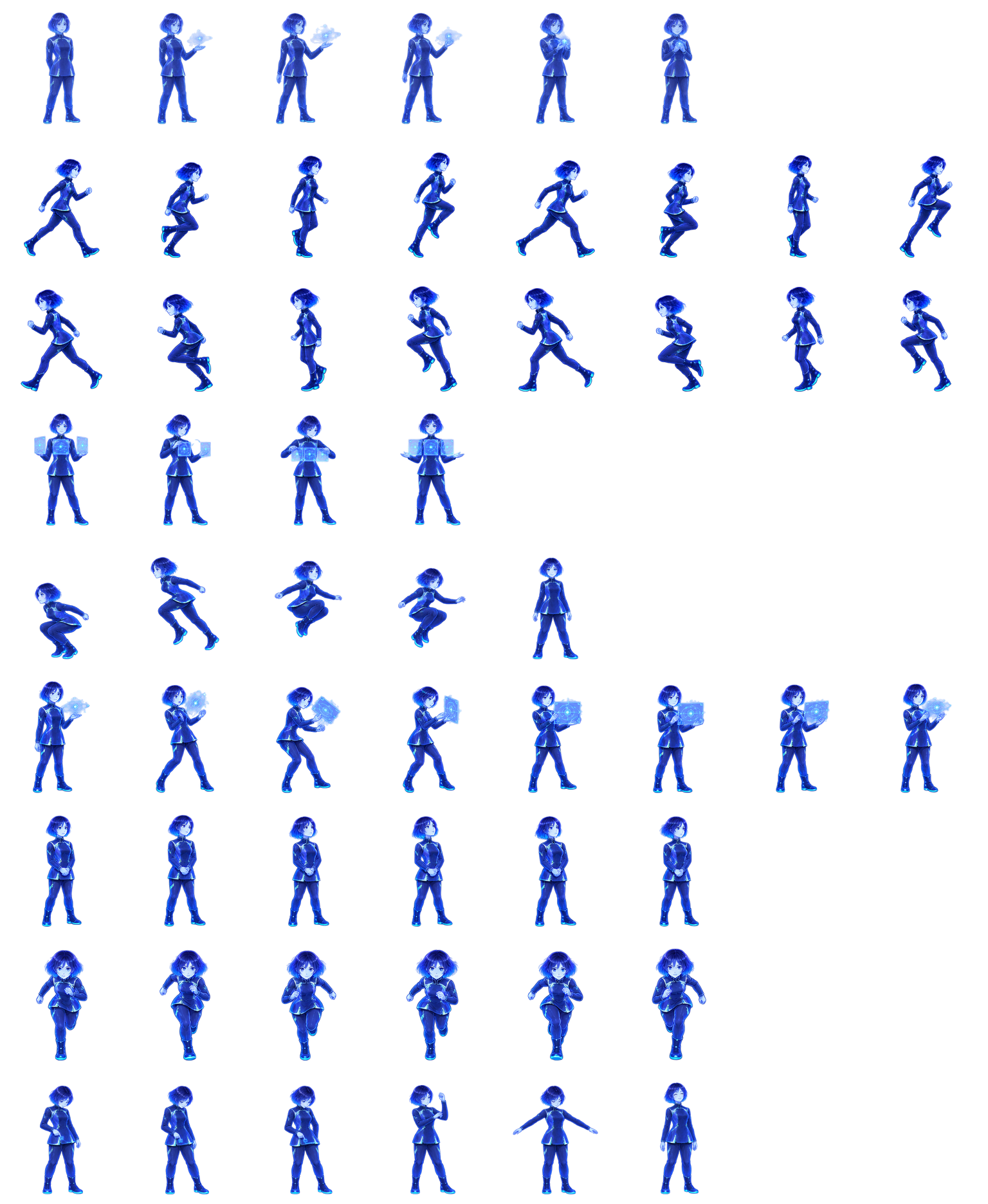 科塔娜 Cortana Codex pet original spritesheet