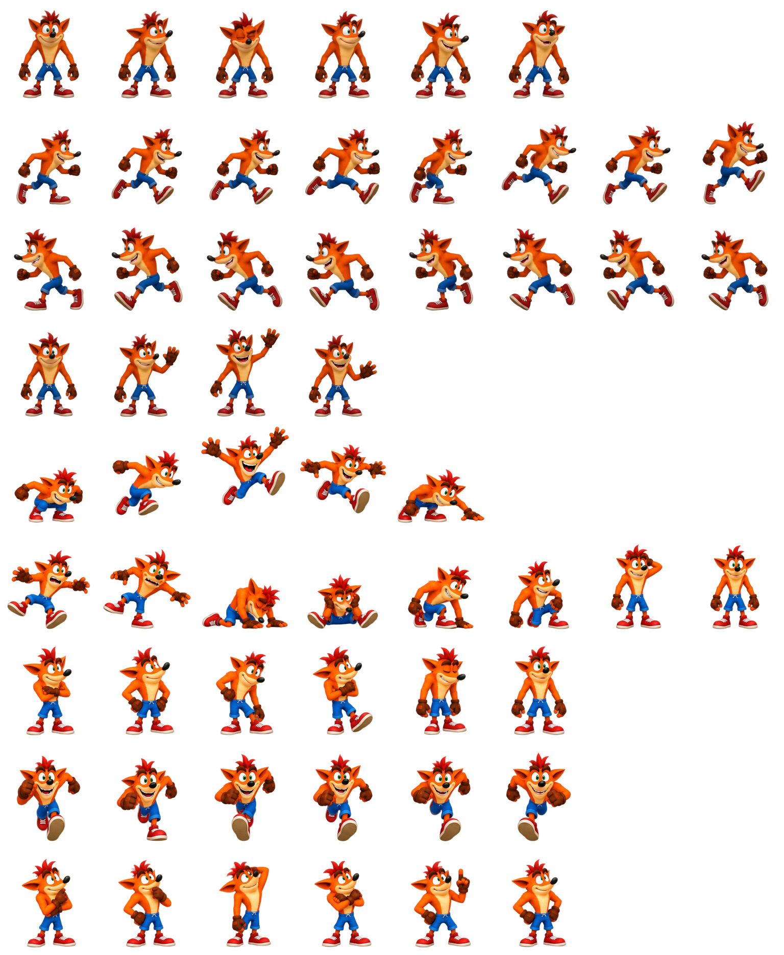Crash Bandicoot — Cozy Fan Art Codex pet original spritesheet