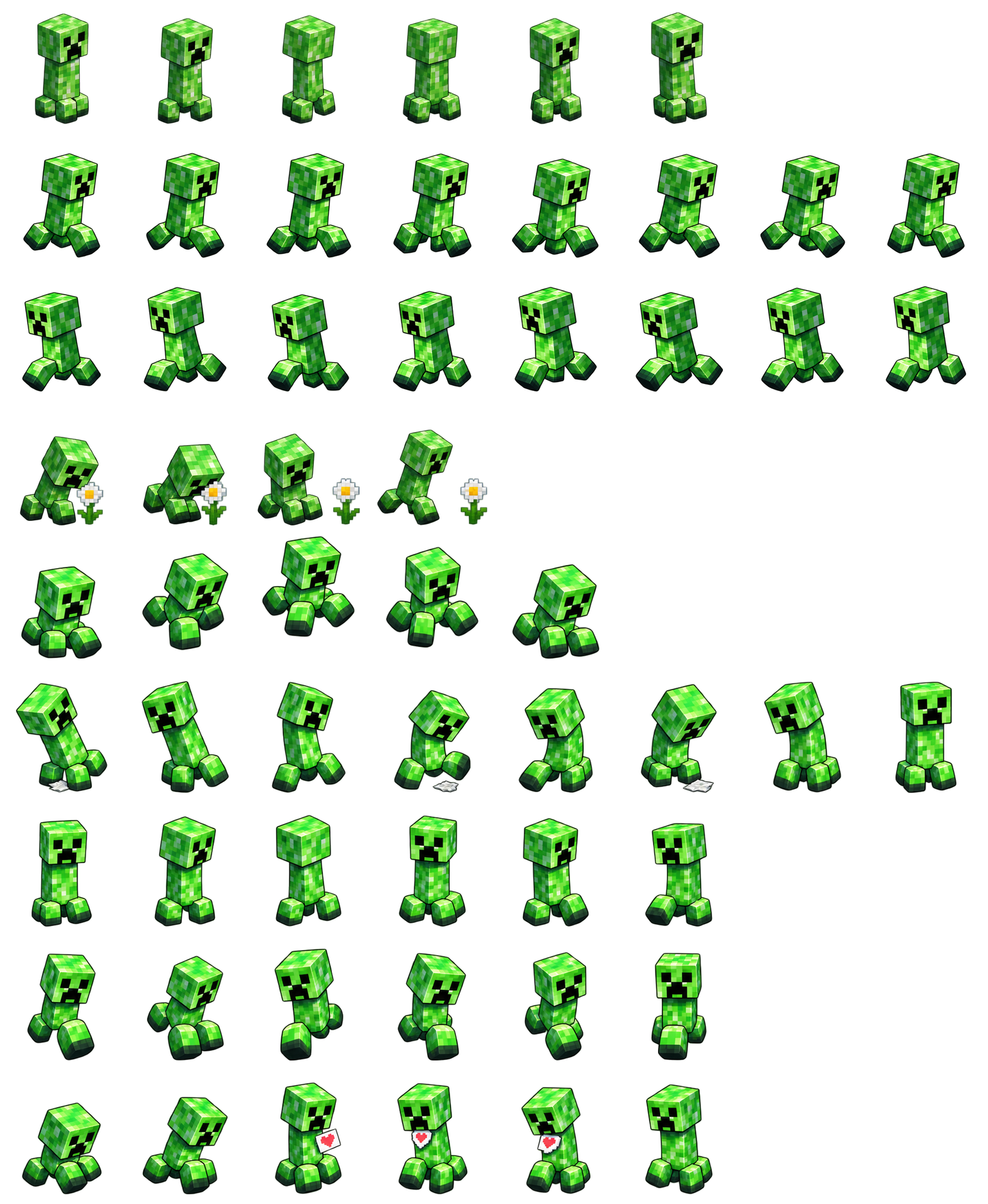 苦力怕 Creeper Codex pet original spritesheet