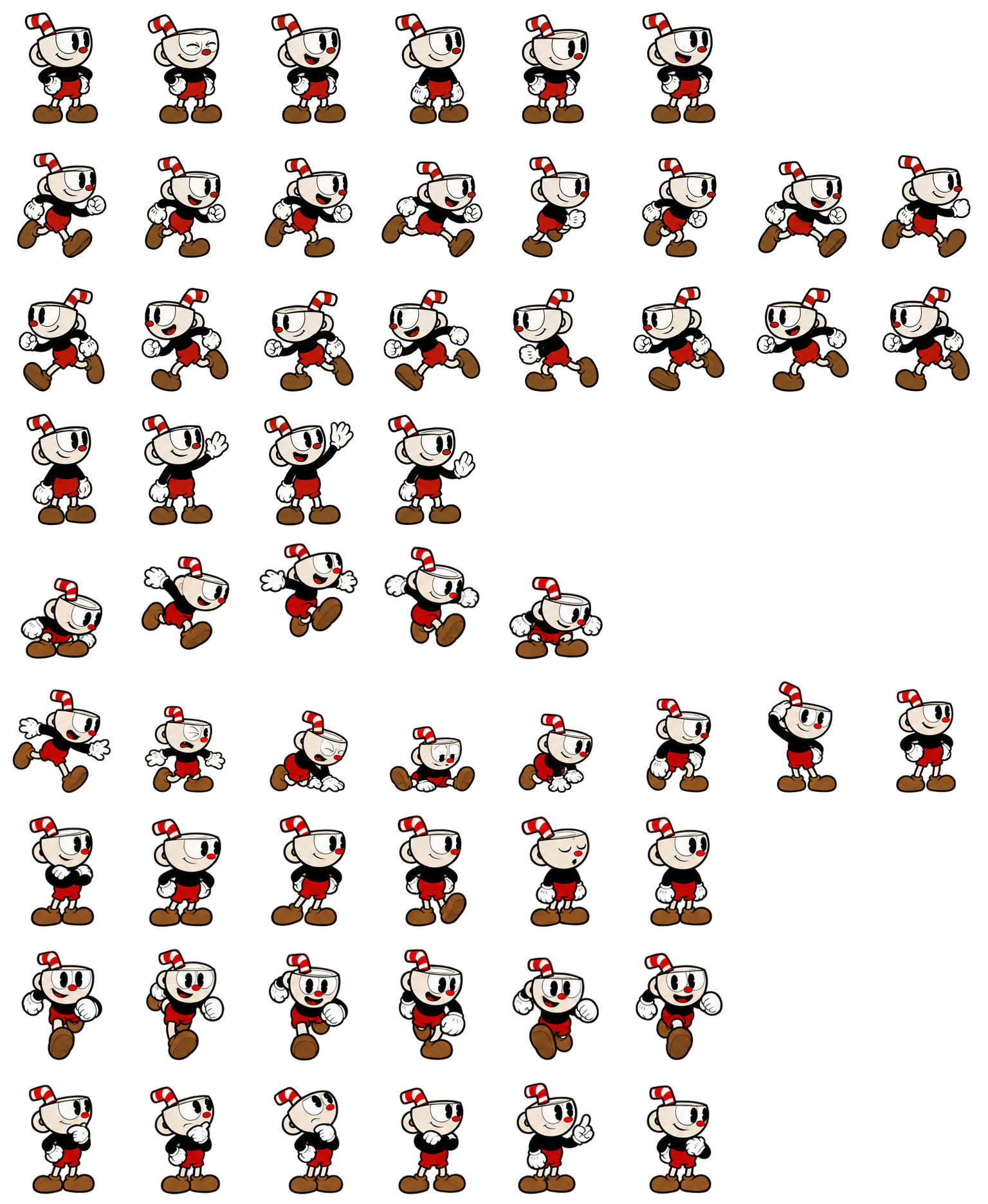 Cuphead — Cozy Fan Art Codex pet original spritesheet