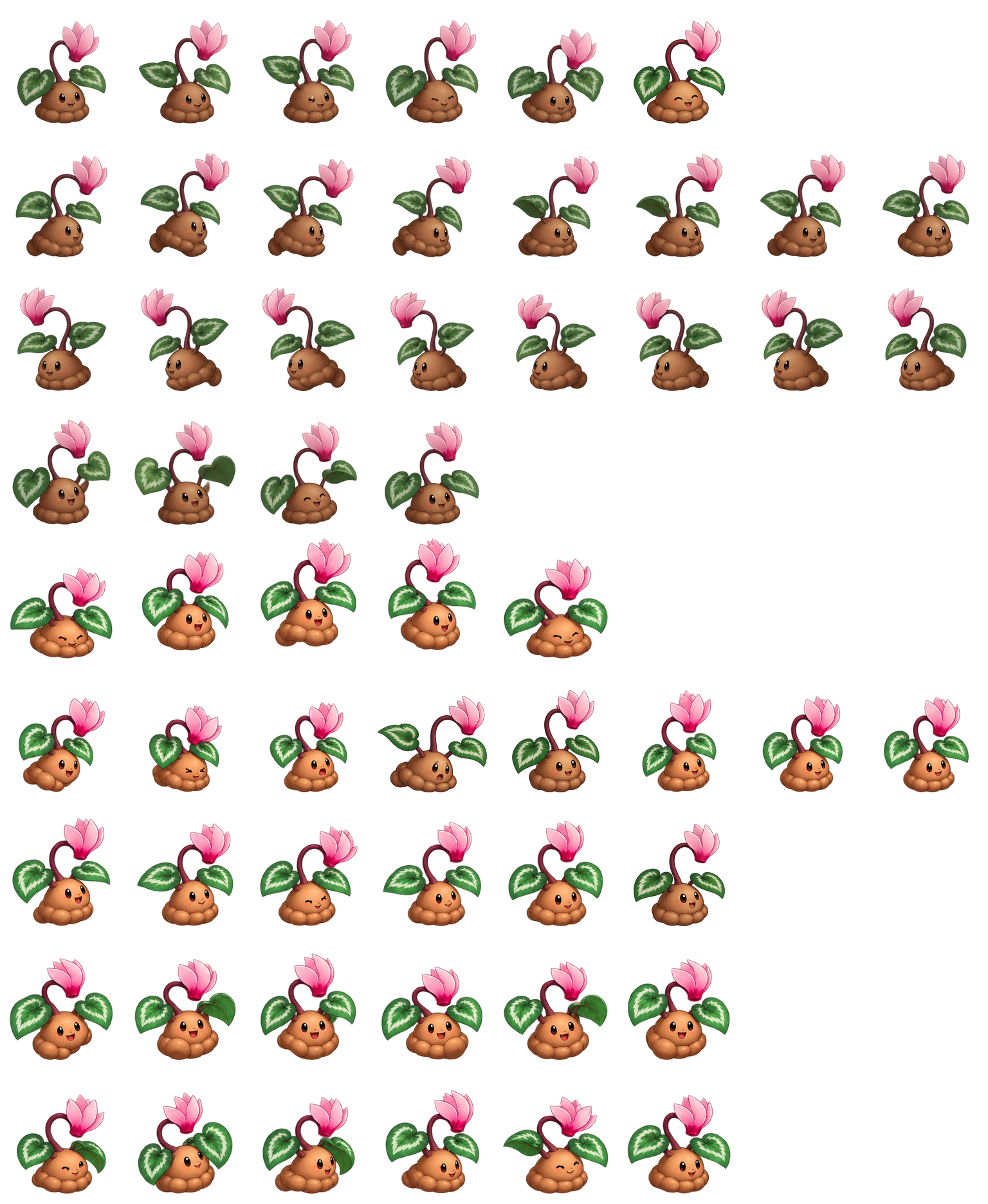 仙客来旋瓣 Cyclamen Twistpetal Codex pet original spritesheet