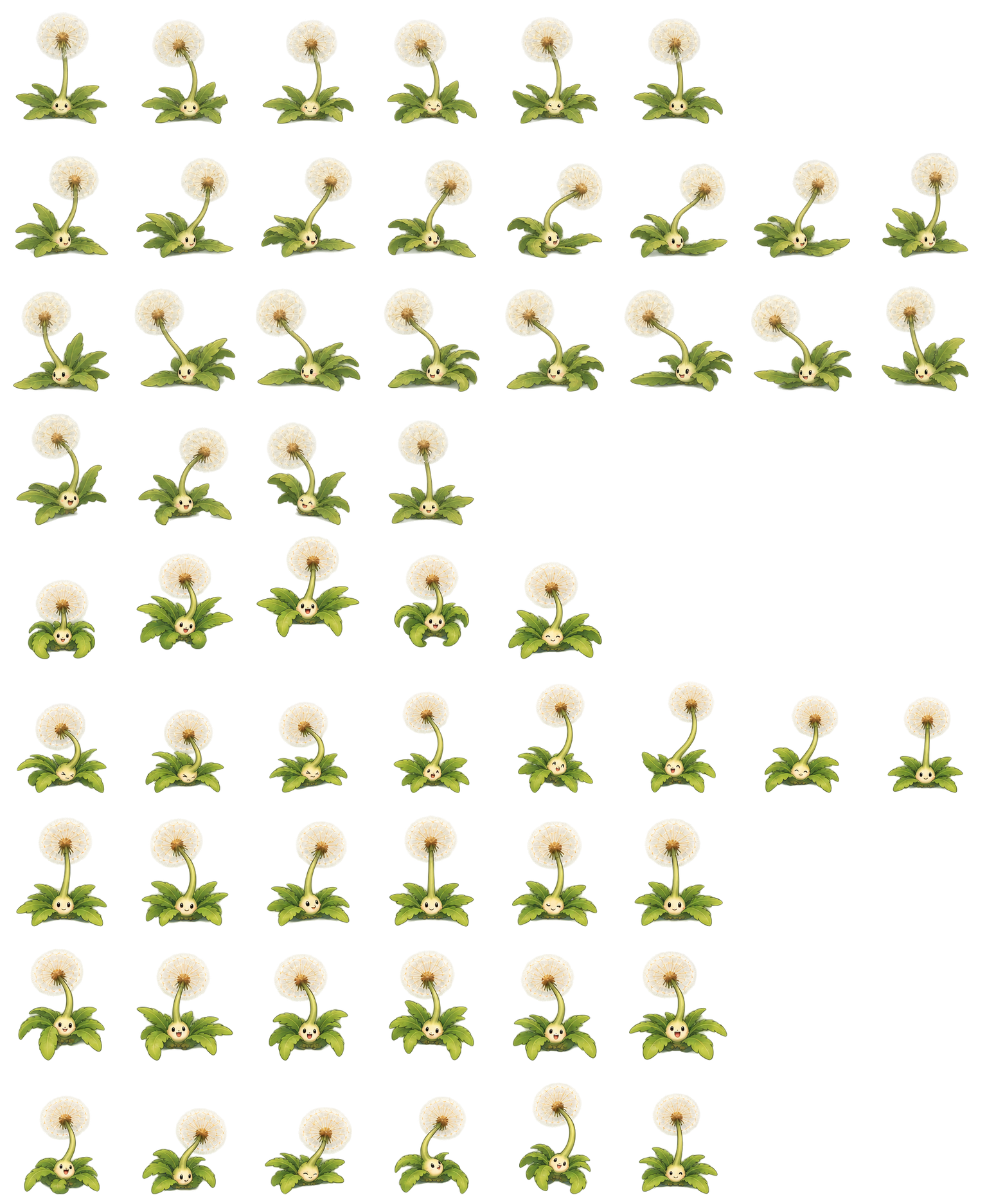 蒲公英轻绒 Dandelion Drift Codex pet original spritesheet
