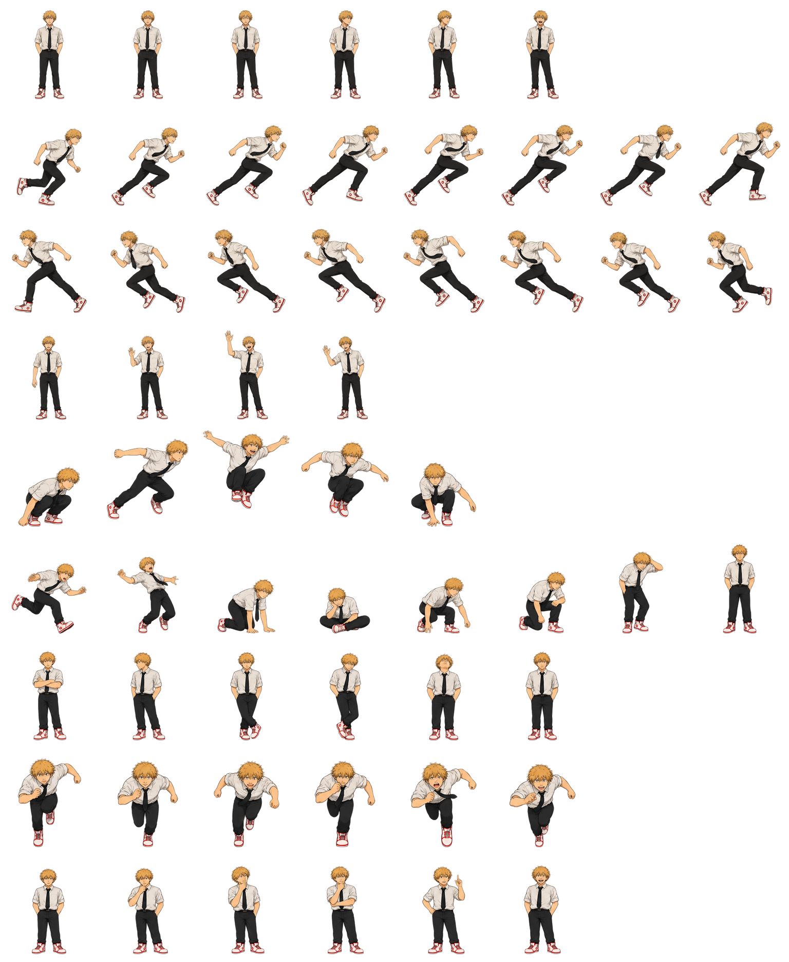 Denji — Cozy Fan Art Codex pet original spritesheet