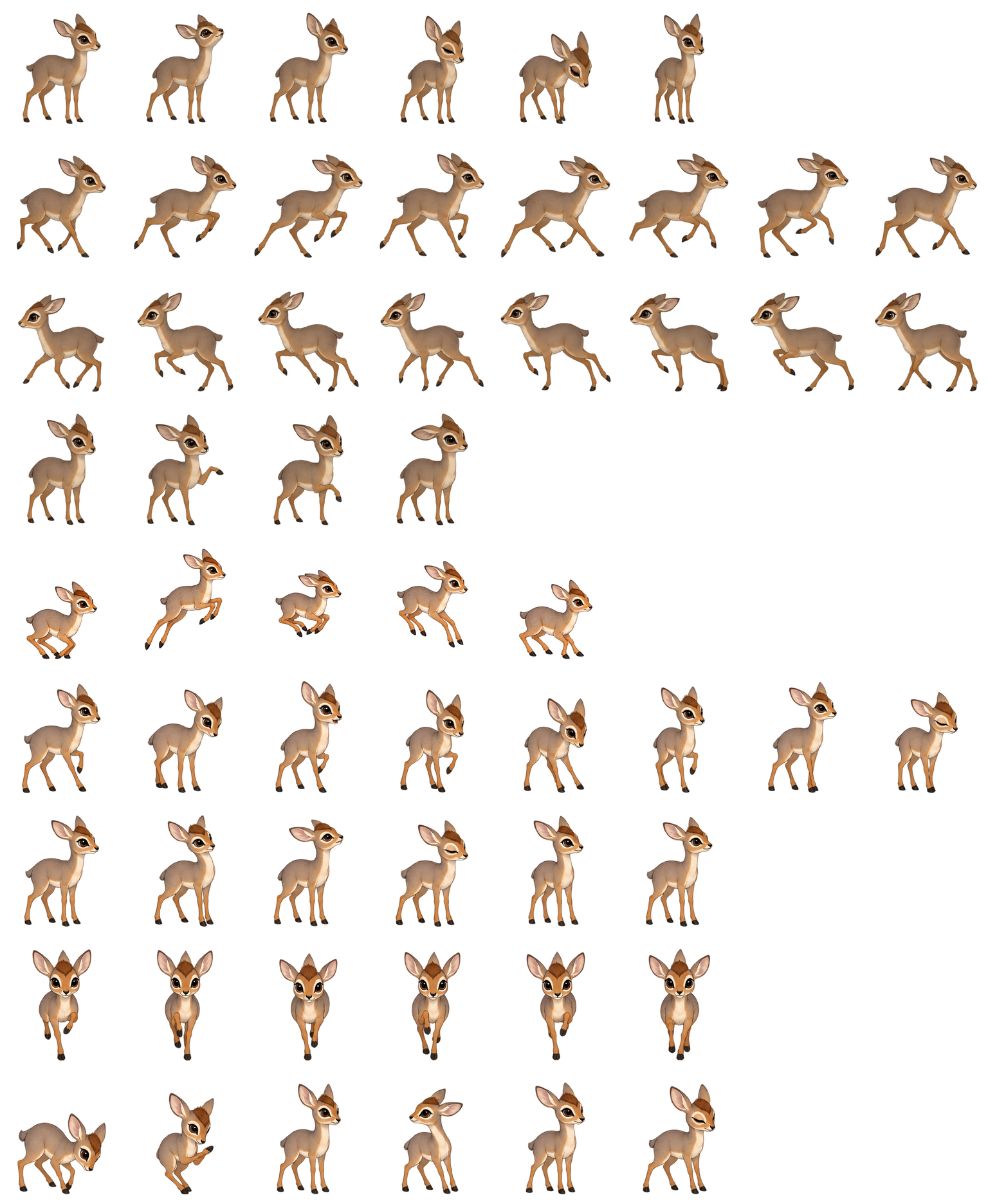 犬羚露步 Dik-dik Dewstep Codex pet original spritesheet
