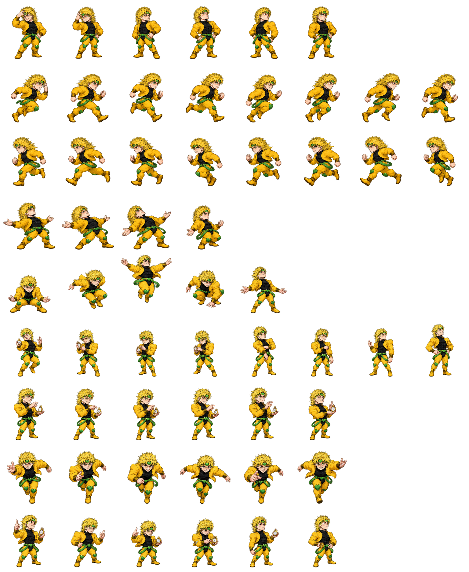 迪奥·布兰度 Dio Brando Codex pet original spritesheet