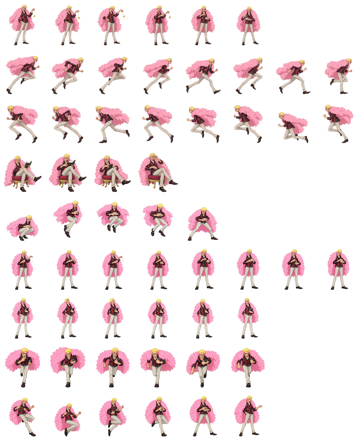 堂吉诃德·多弗朗明哥 Donquixote Doflamingo Codex pet original spritesheet