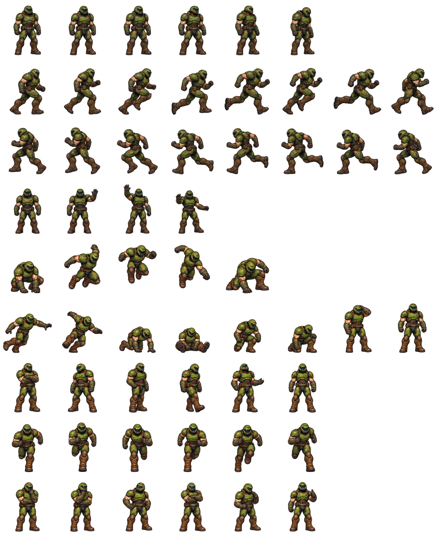 Doom Slayer — Cozy Fan Art Codex pet original spritesheet