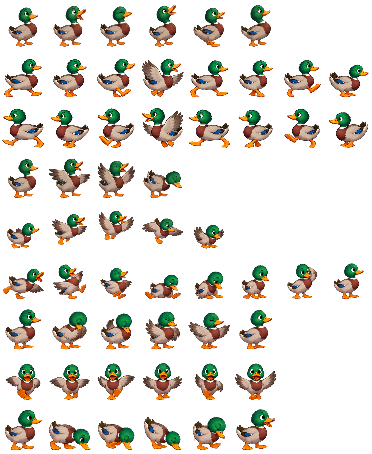 鸭子水脚 Duck Puddlefoot Codex pet original spritesheet
