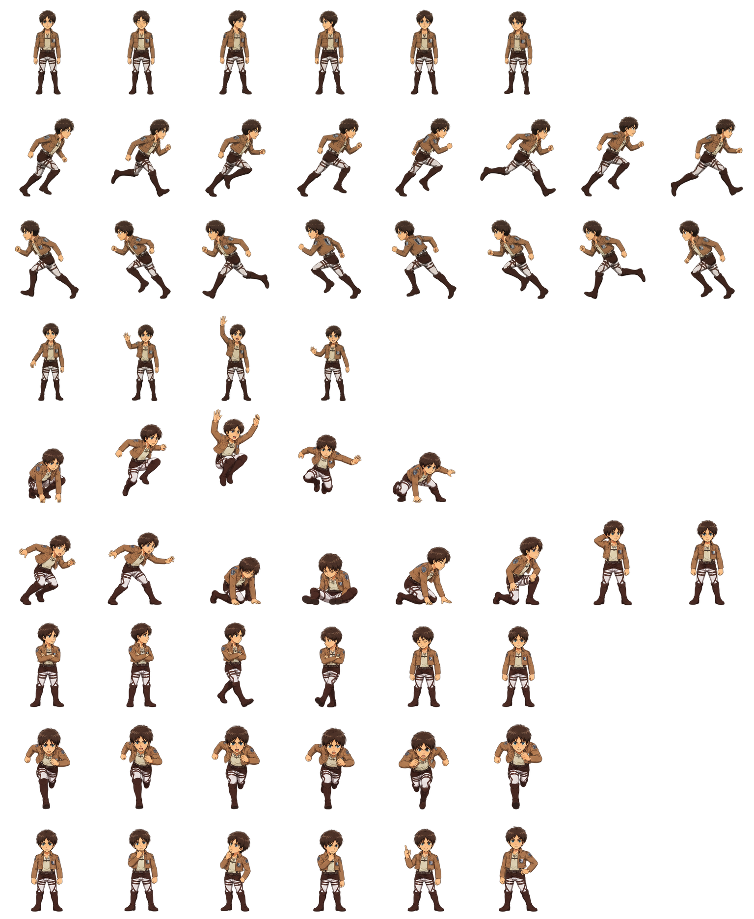 Eren Yeager — Cozy Fan Art Codex pet original spritesheet