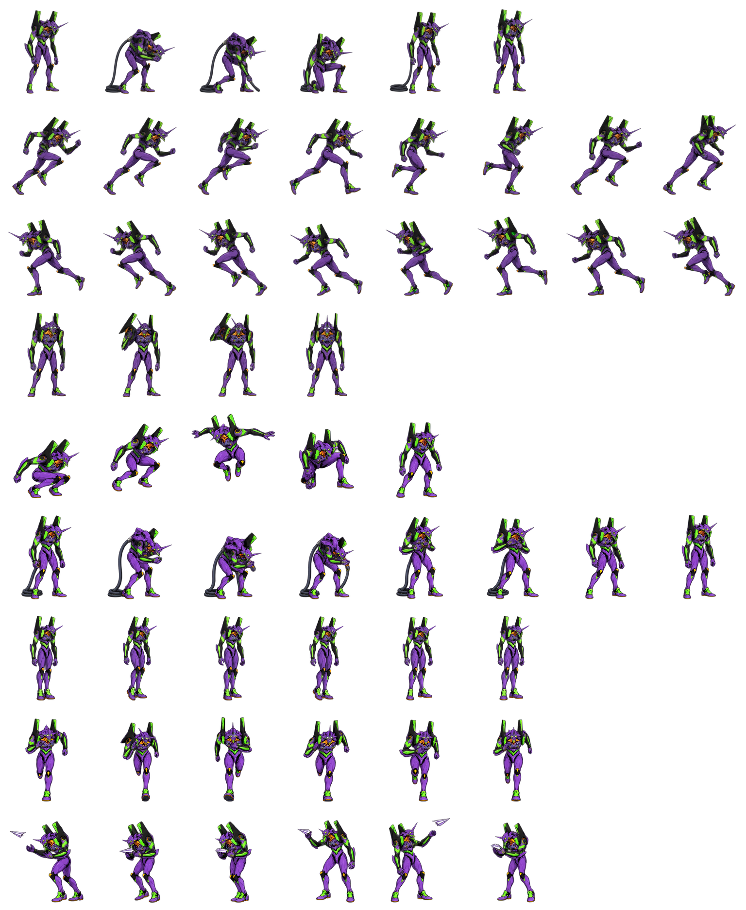 EVA初号机 Evangelion Unit-01 Codex pet original spritesheet