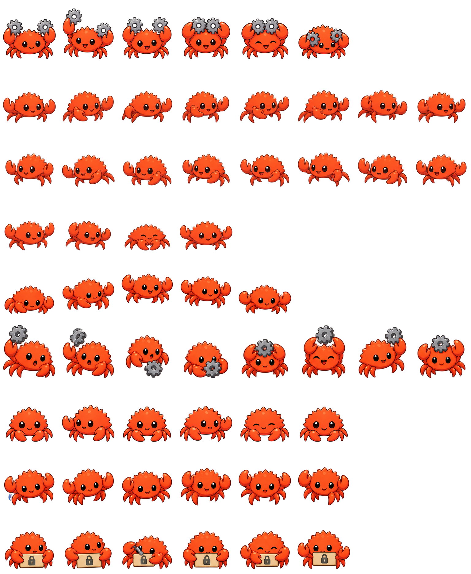 费里斯小蟹 Ferris Codex pet original spritesheet