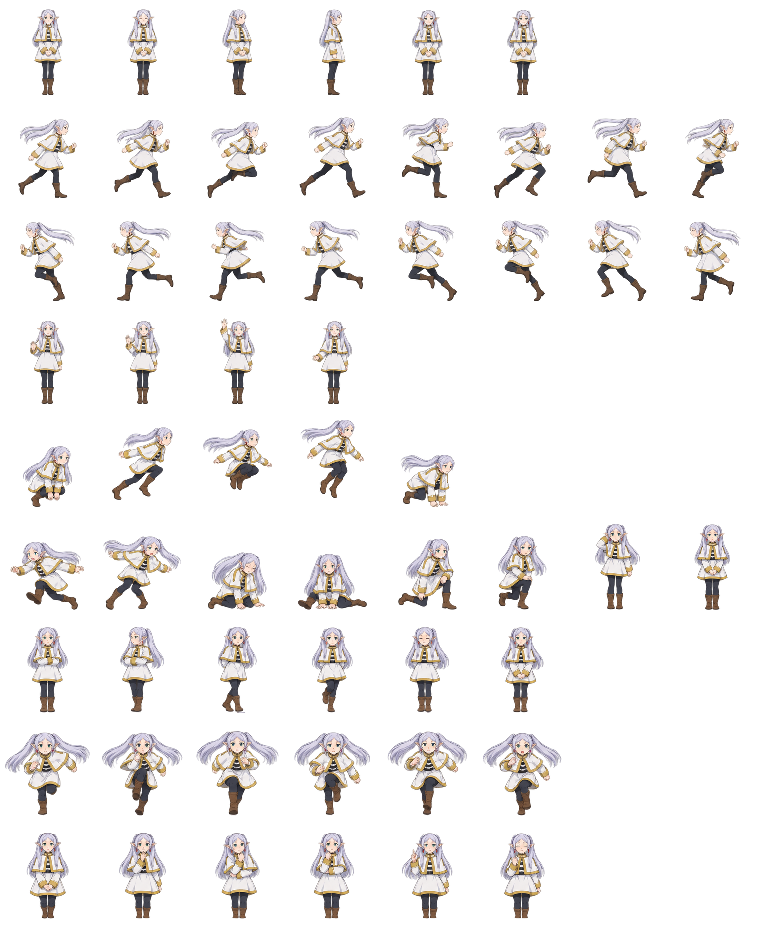 Frieren — Cozy Fan Art Codex pet original spritesheet