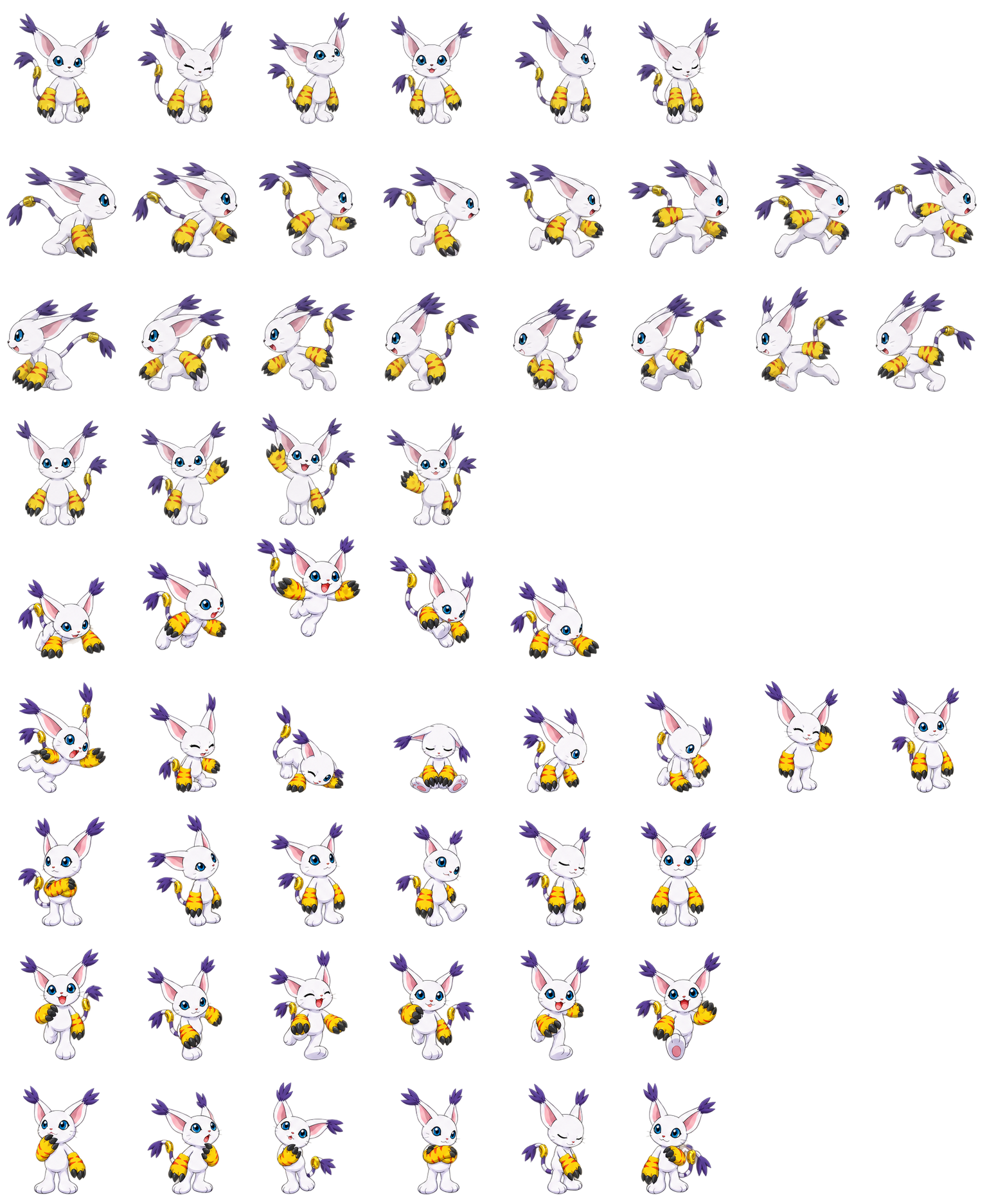 迪路兽 Gatomon Codex pet original spritesheet