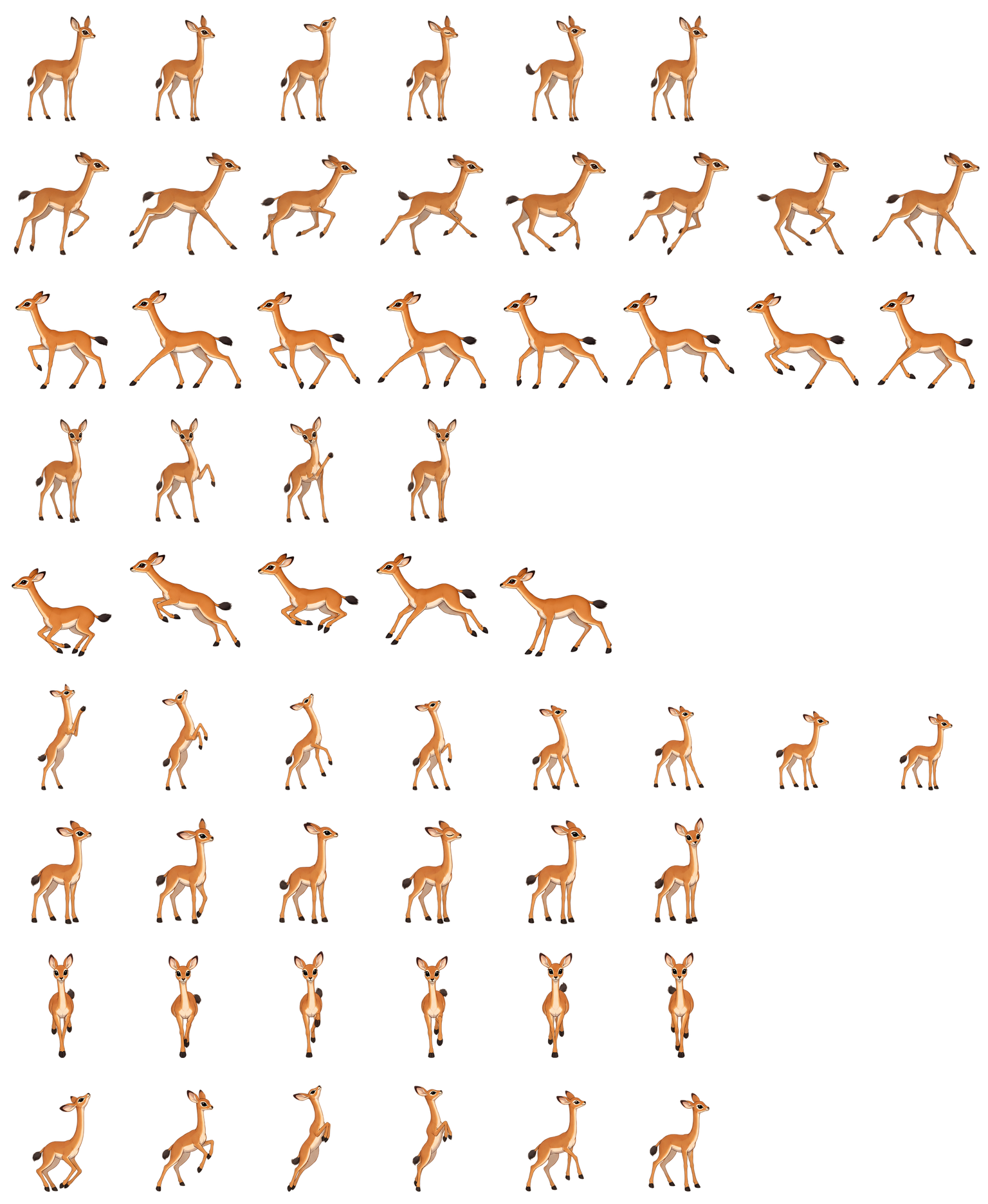 长颈羚探探 Gerenuk Reach Codex pet original spritesheet