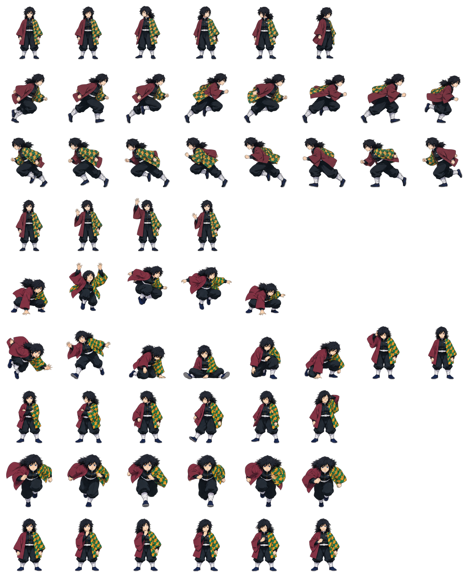 Giyu Tomioka — Cozy Fan Art Codex pet original spritesheet