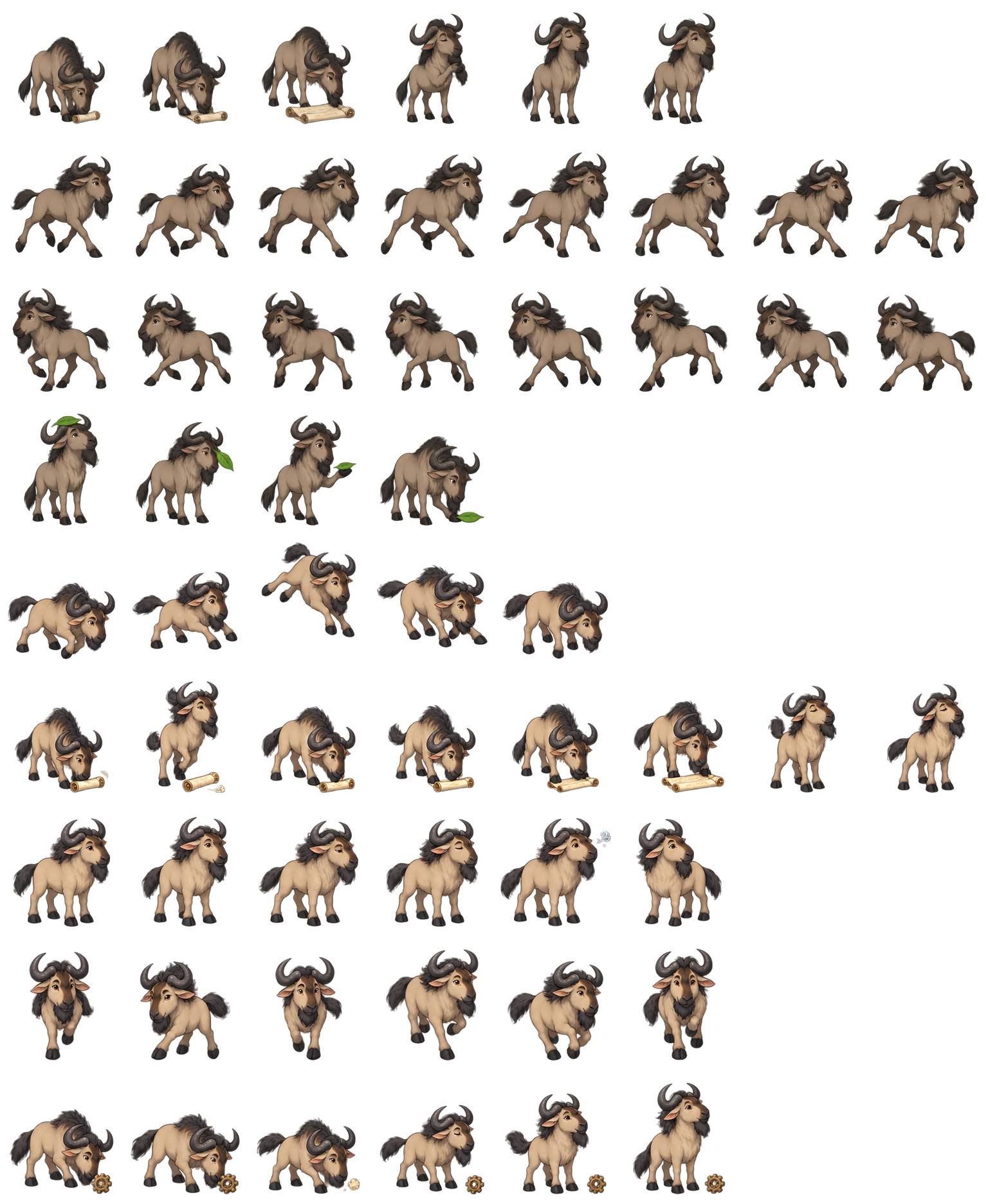 GNU角马 GNU Codex pet original spritesheet