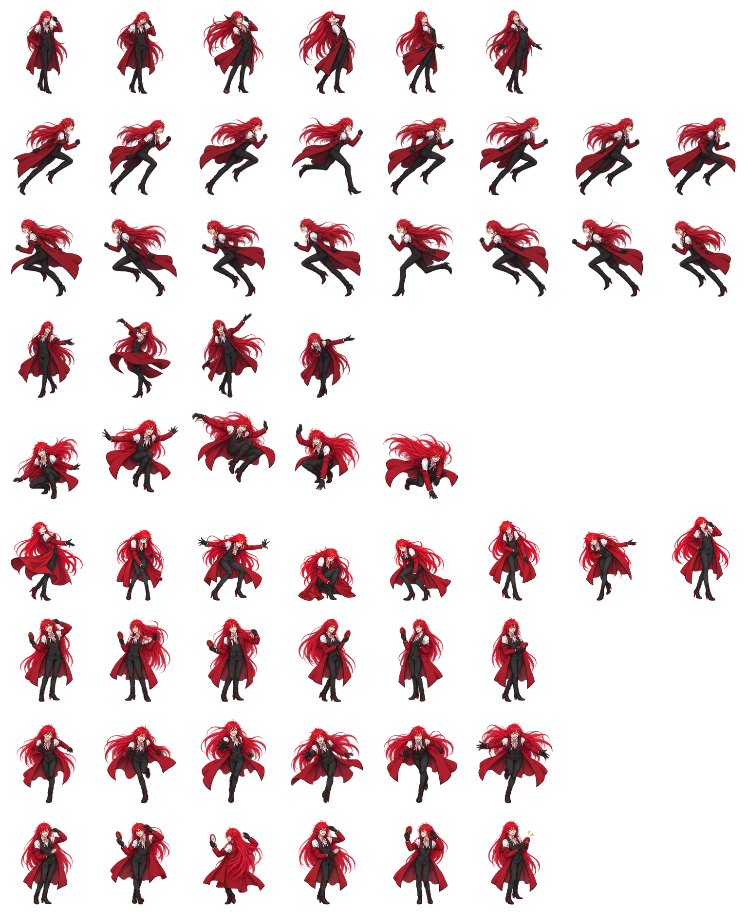 格雷尔·萨特克利夫 Grell Sutcliff Codex pet original spritesheet