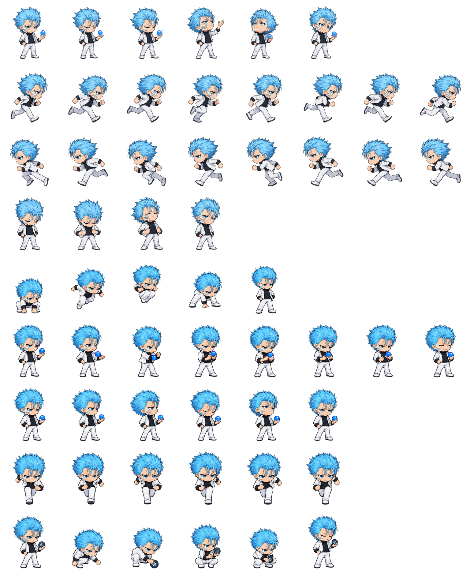 葛力姆乔·贾卡杰克 Grimmjow Jaegerjaquez Codex pet original spritesheet