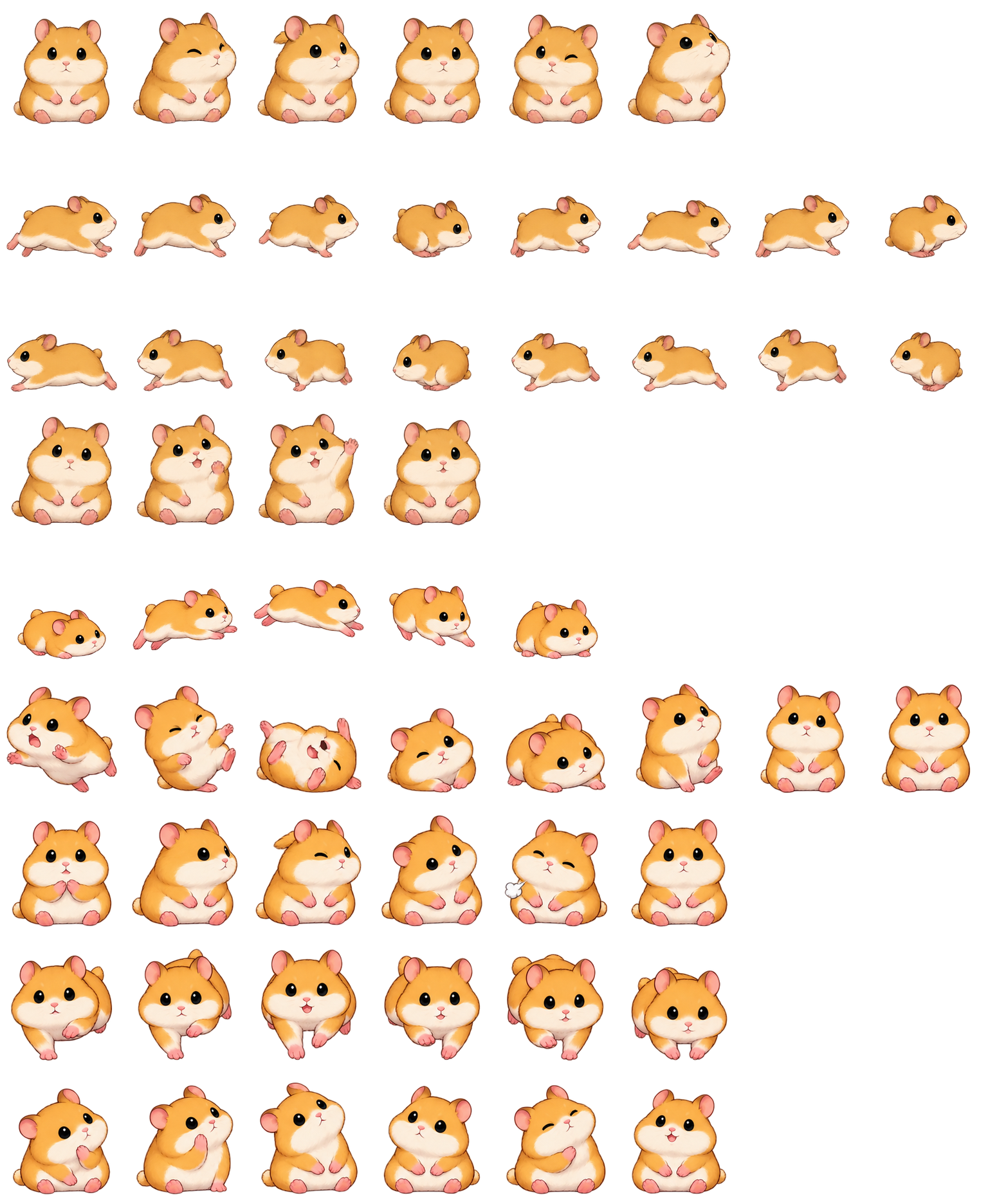 仓鼠燕麦 Hamster Oat Codex pet original spritesheet