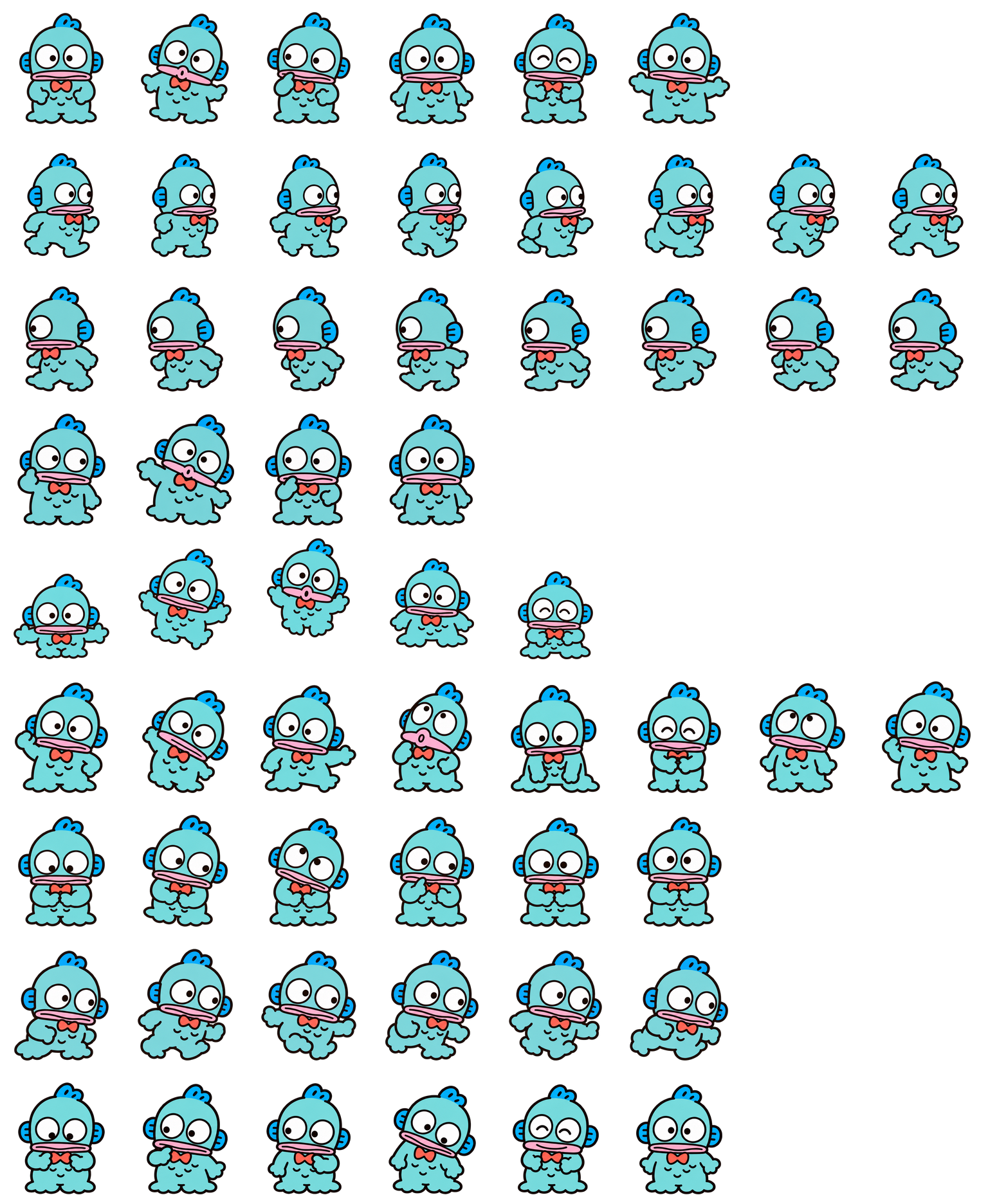 人鱼汉顿 Hangyodon Codex pet original spritesheet