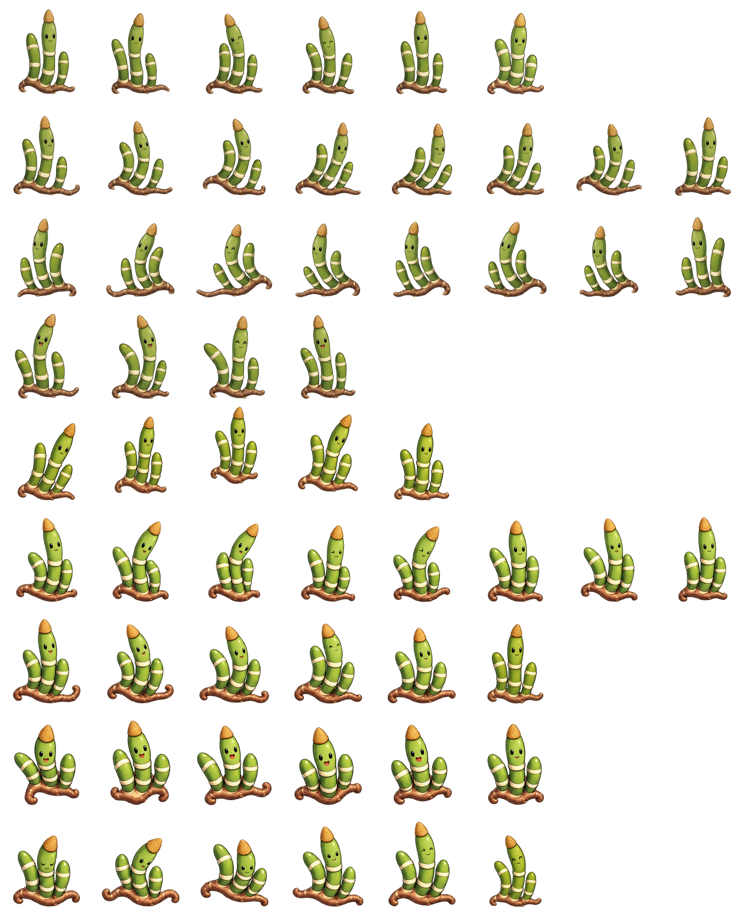 木贼节节 Horsetail Reedlet Codex pet original spritesheet