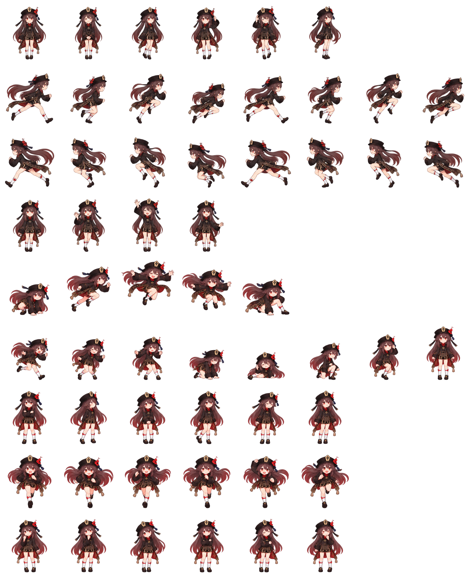 胡桃 Hu Tao Codex pet original spritesheet