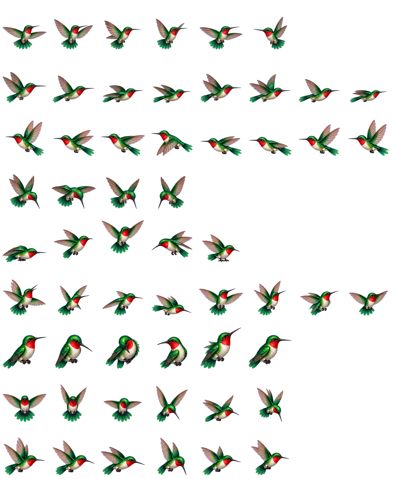 蜂鸟宝石 Hummingbird Jewel Codex pet original spritesheet